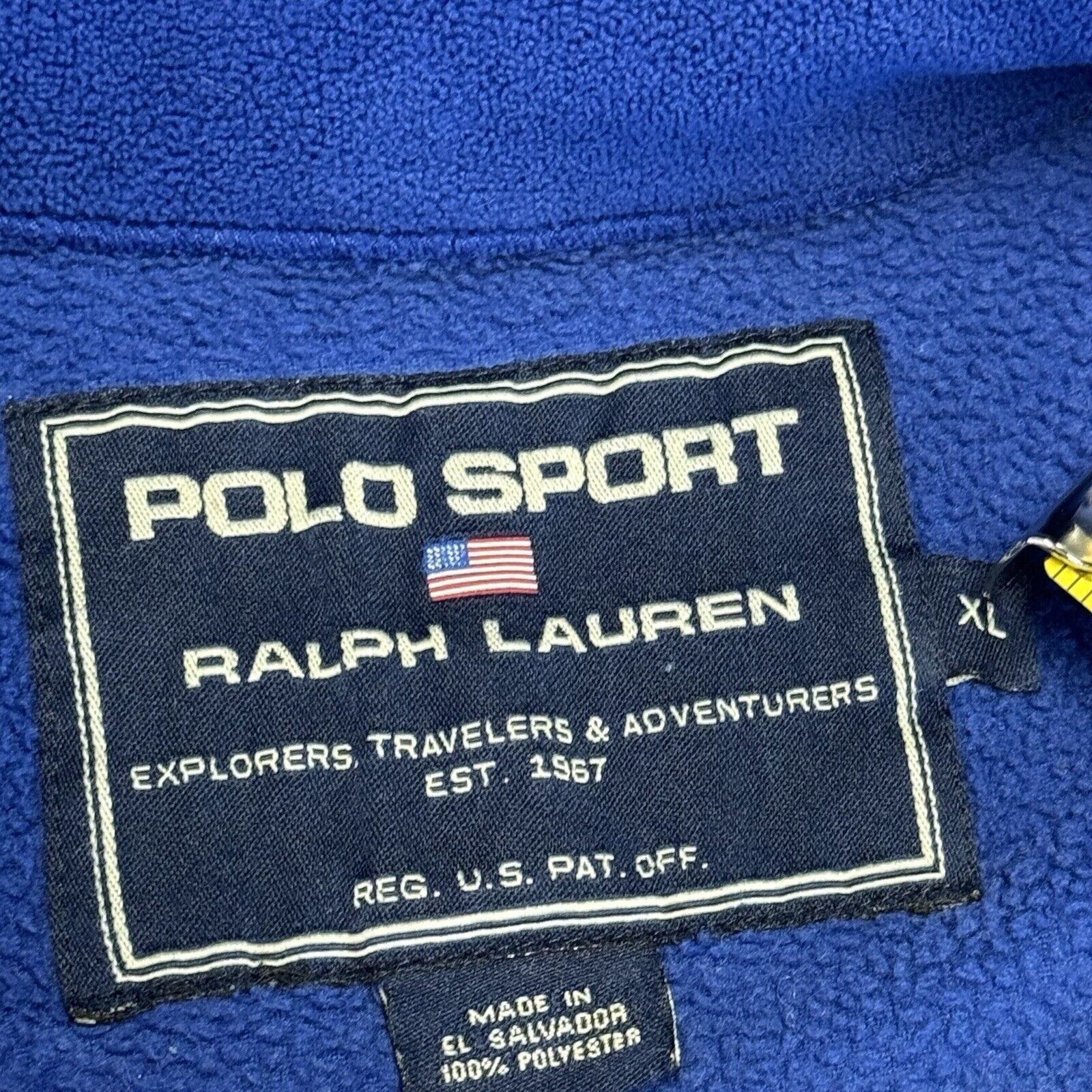 Polo Ralph Lauren Polo Sport Ralph Lauren Fleece Sweatshirt Mens XL Blue 1/2 Z Size US XL / EU 56 / 4 - 14 Thumbnail