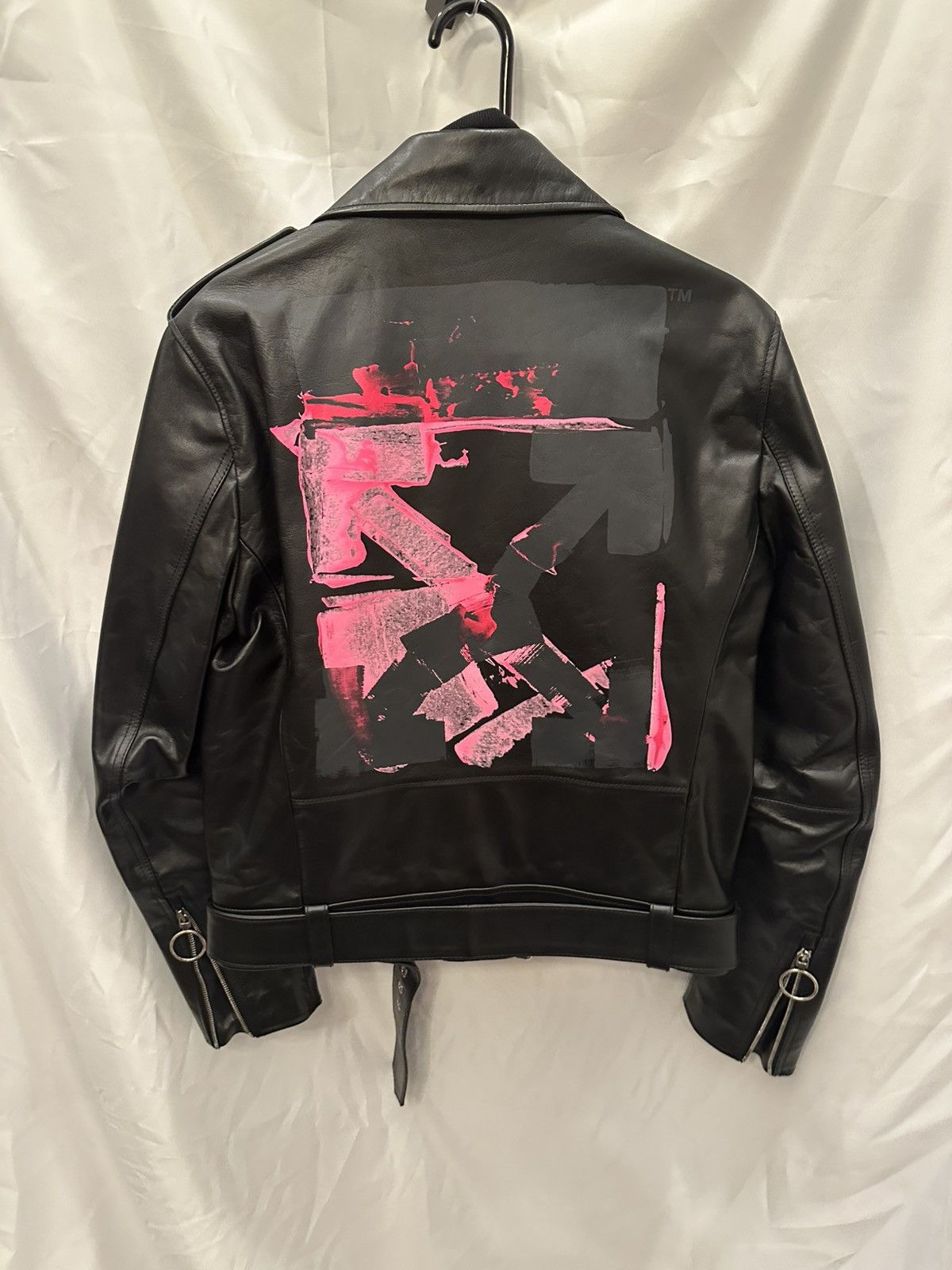 Off-White OFF-WHITE Leather Jacket Size US M / EU 48-50 / 2 - 11 Thumbnail