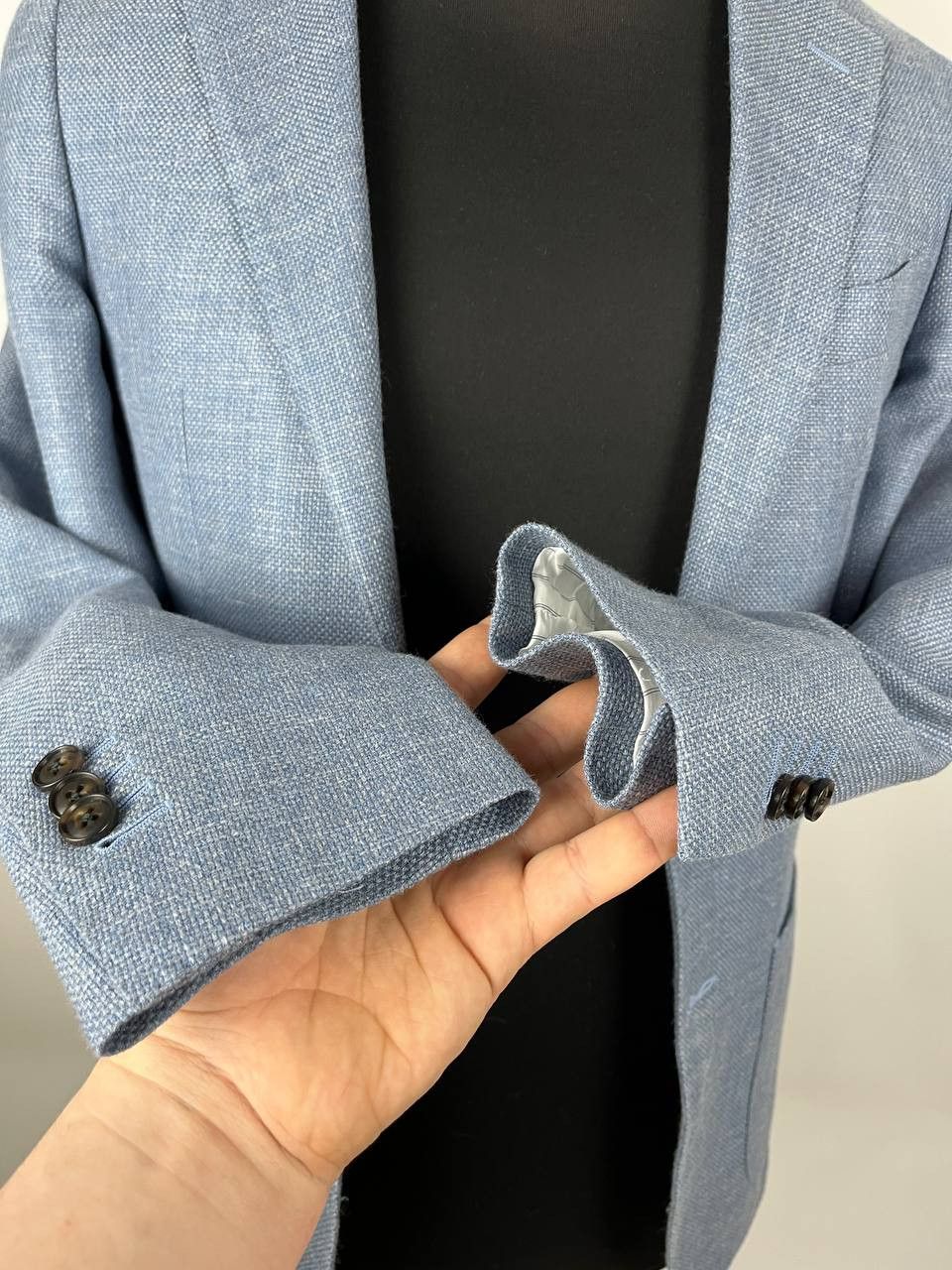 Suitsupply Suitsupply Havana Patch HL Wool Silk Linen Cashmere Blazer Size 44R - 7 Thumbnail