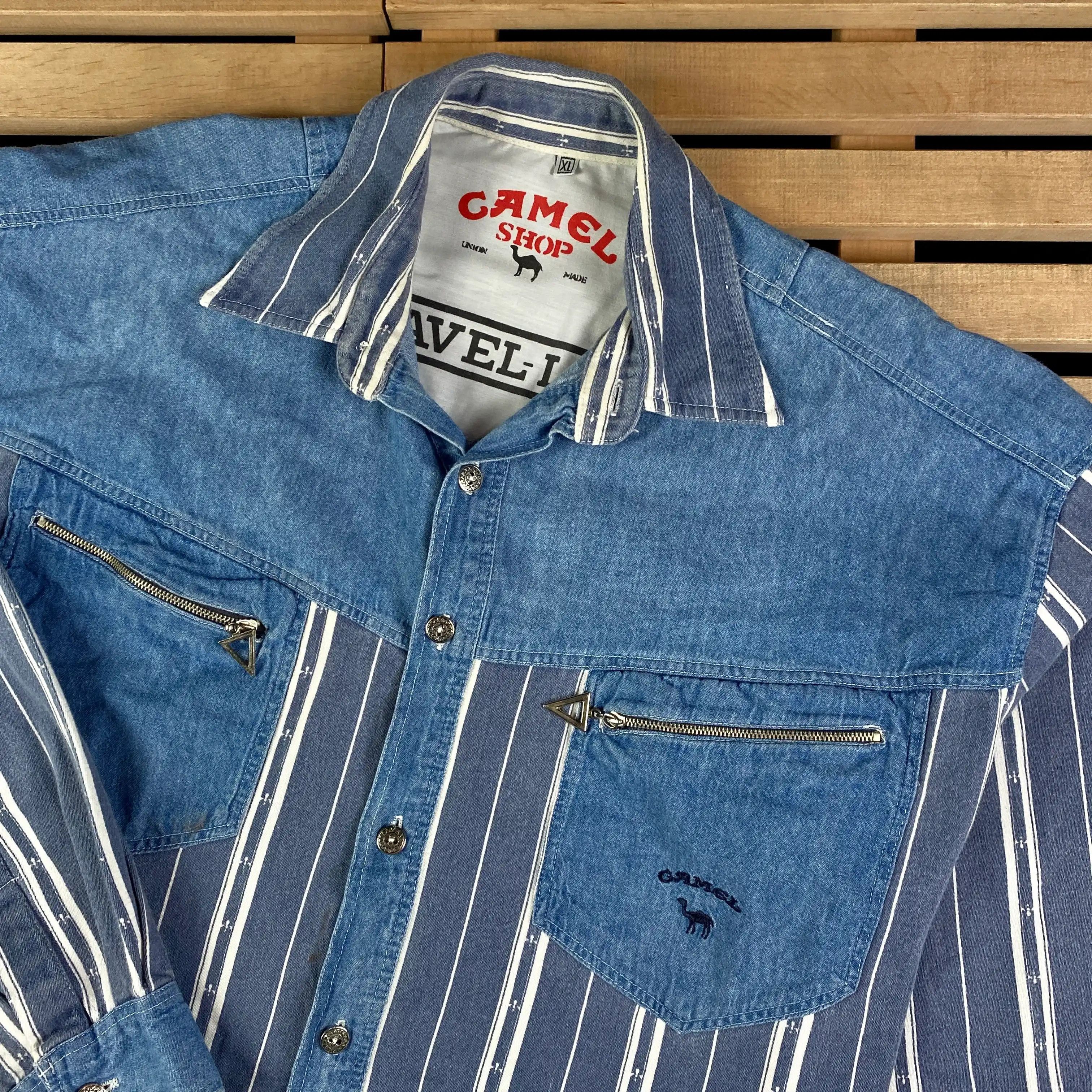 Camel × Vintage Mens Shirt Long Sleeve Camel Vintage Size XL Size US XL / EU 56 / 4 - 2 Thumbnail