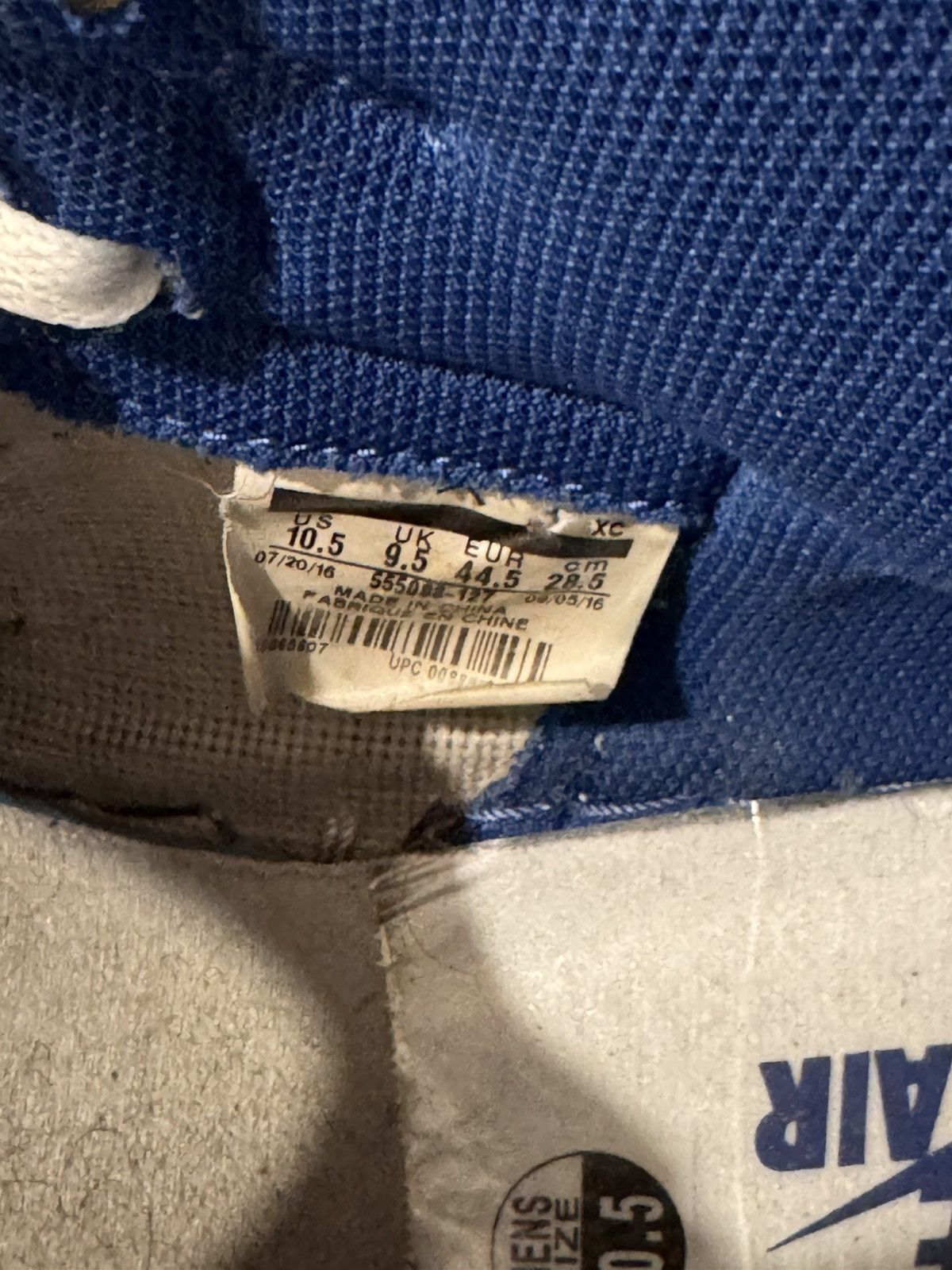 Nike Air Jordan 1 Retro High OG STORM BLUE Size US 10.5 / EU 43-44 - 11 Thumbnail