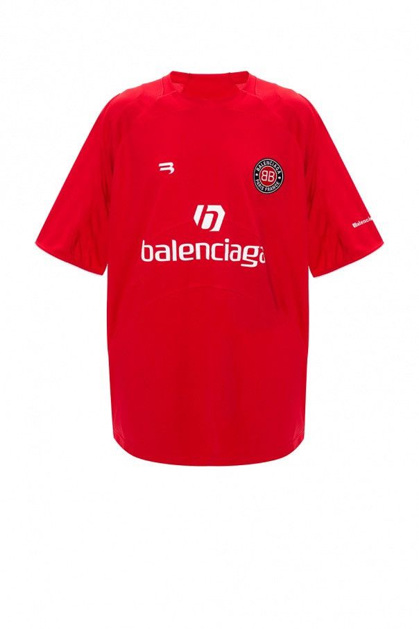 Balenciaga Balenciaga Soccer Oversized Jersey Size US S / EU 44-46 / 1 - 1 Thumbnail
