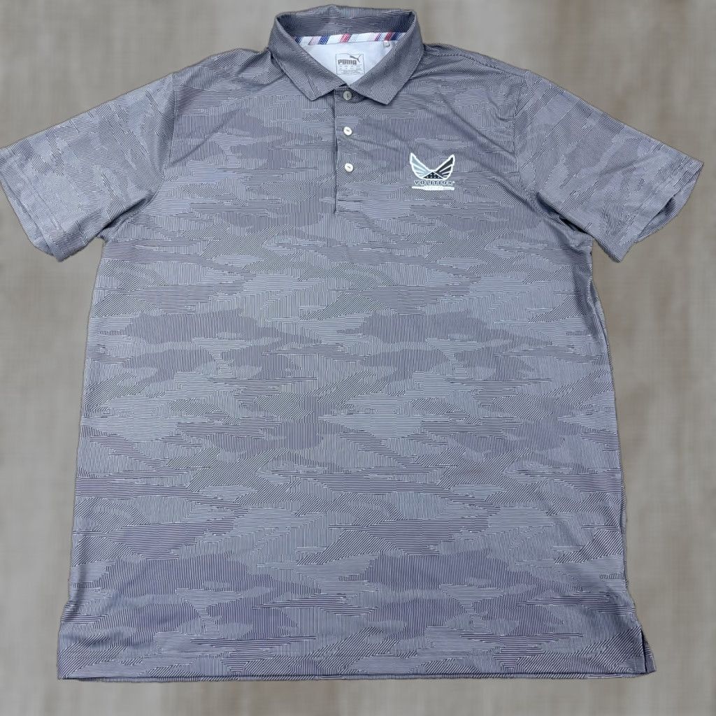 Puma Puma Polo Shirt Men XL Gray Camo Golf Performance Cool Dry Jersey Short Sleeve Logo Easy Care Moisture Wicking UV Size US XL / EU 56 / 4 - 1 Thumbnail