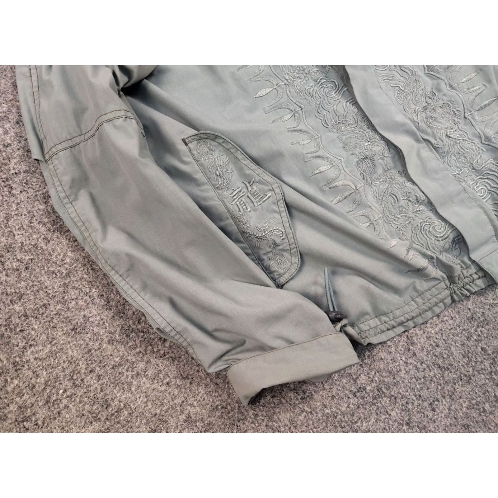 Maharishi VINTAGE Maharishi Cotton Japan Embroidered Logo Bomber Jacket Mens M Ashen gray Embroidered Logo 90s Army Designer Bomber Jacket Size US M / EU 48-50 / 2 - 4 Thumbnail