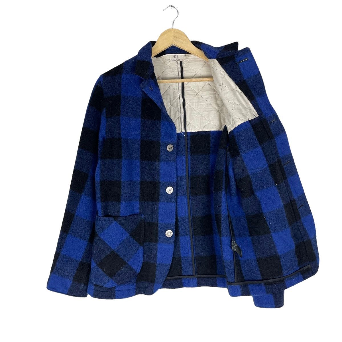 BEAUTY&YOUTH ❄️UNITED ARROWS WOOL BLUE TARTAN FLANNEL JACKET LIKE FILSON Size US M / EU 48-50 / 2 - 8 Thumbnail