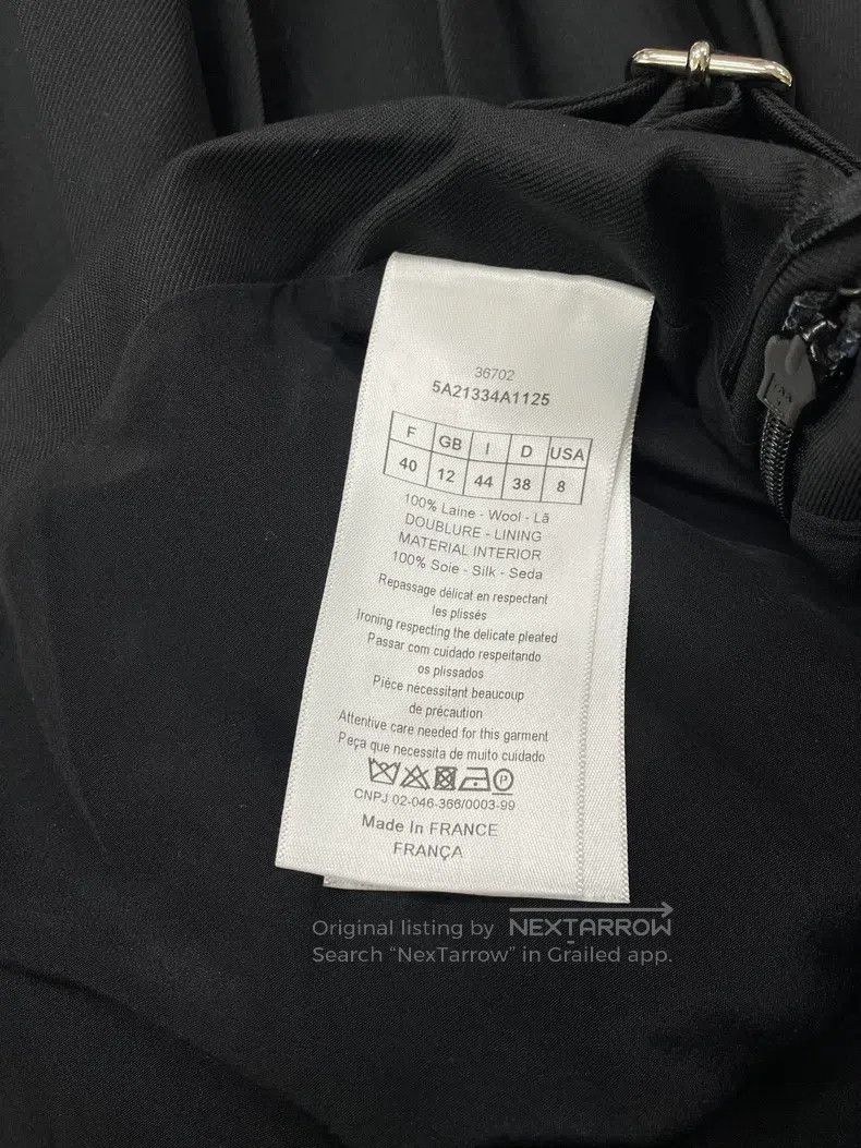 Dior Dior Black pleated skirt Size 26" / US 2 / IT 38 - 5 Thumbnail