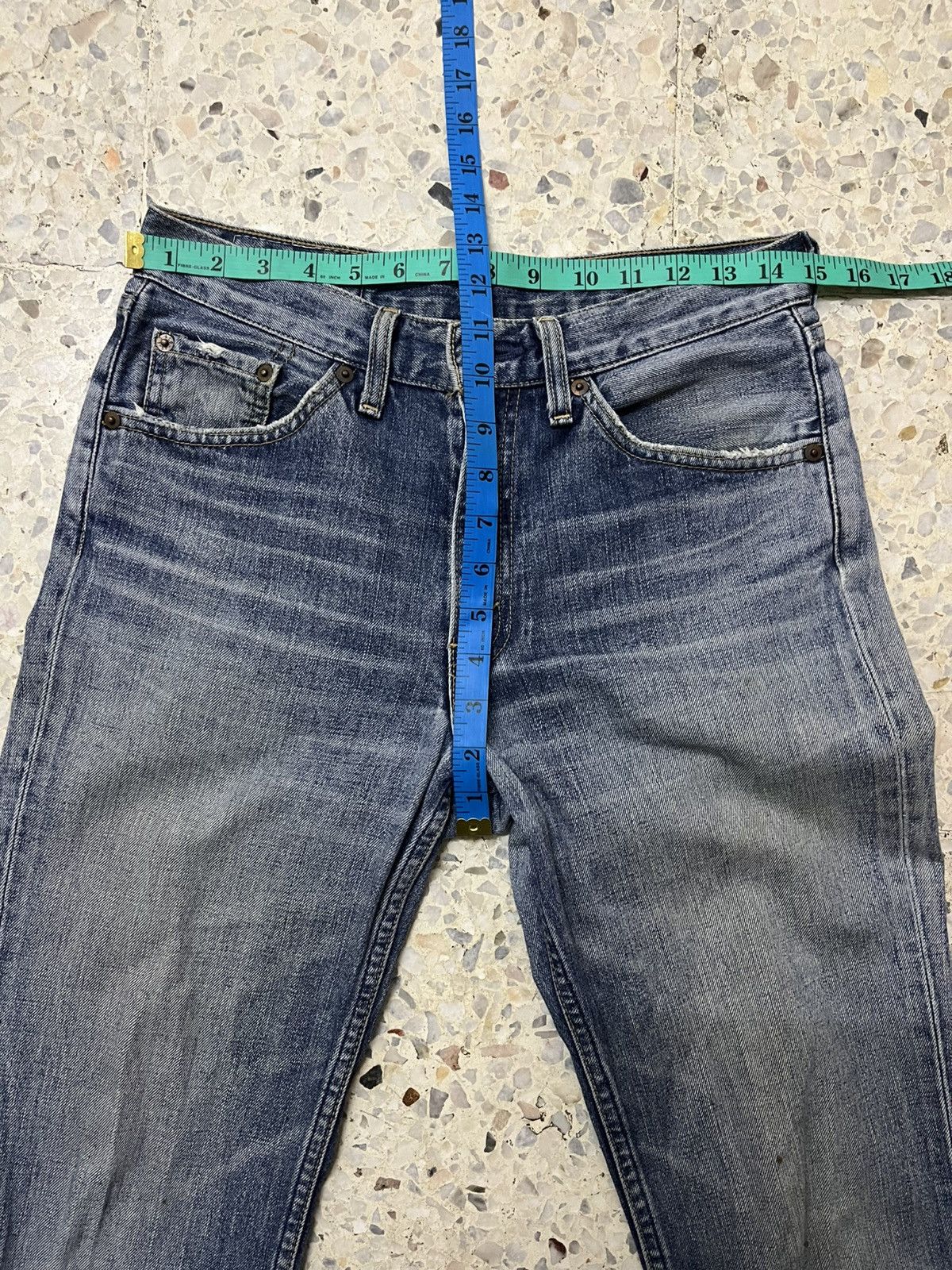 vintage levis 517 boot cut light blue jeans