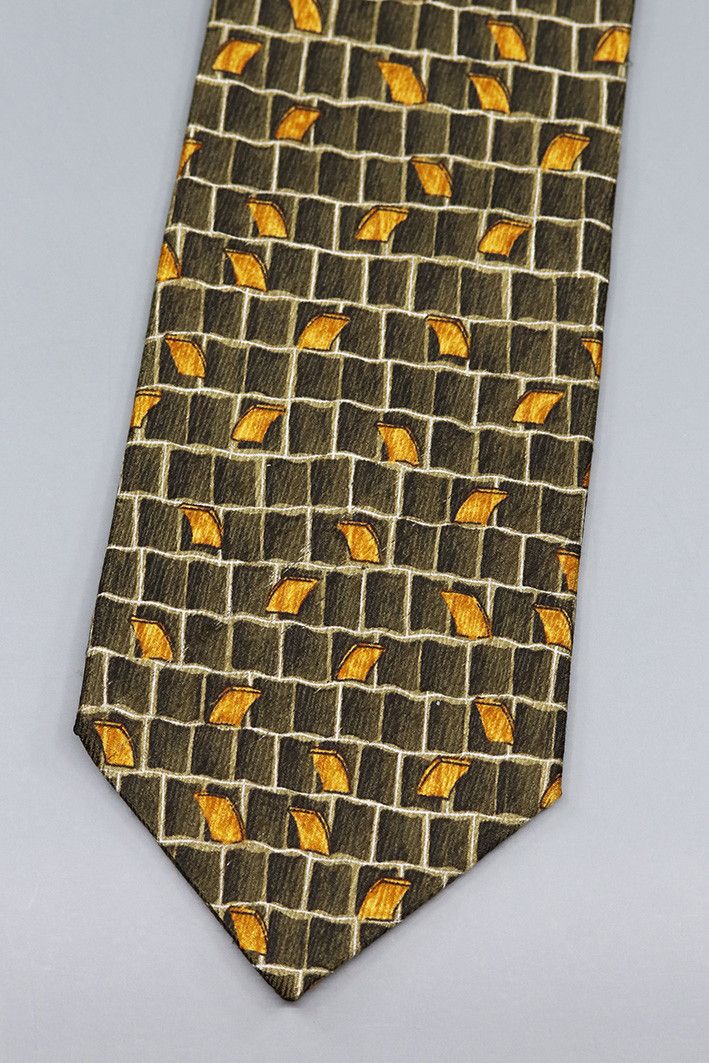 Hugo Boss Vintage Hugo Boss Italian Silk Tie – Olive Green Size ONE SIZE - 1 Thumbnail