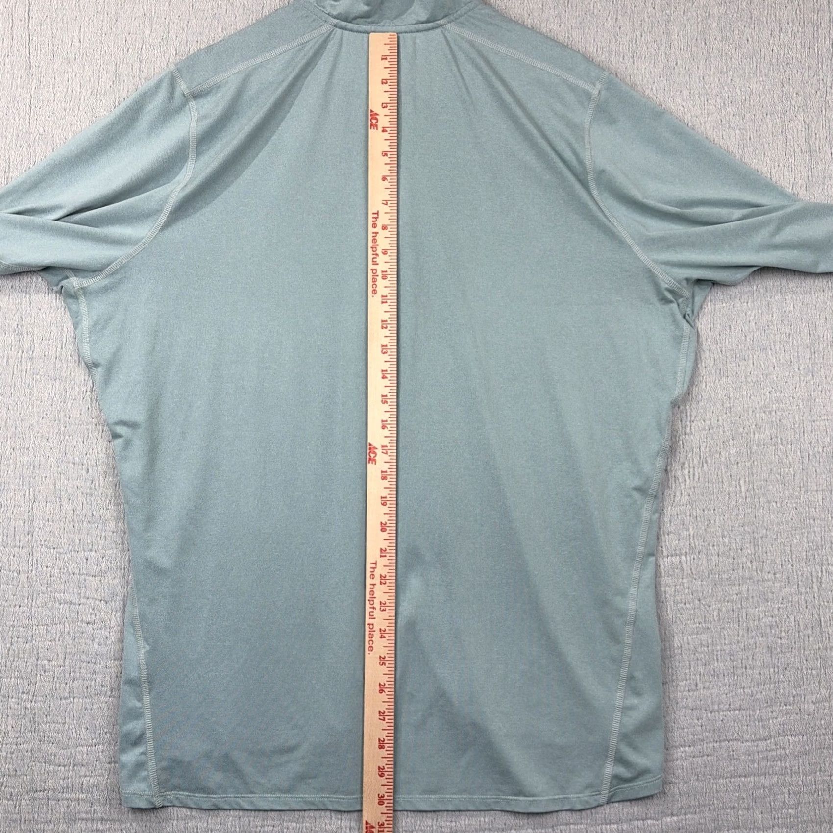 Vintage Swannies Pullover Mens 2XL Blue Green 1/4 Zip Performance Golf Shirt Long Sleeve Size US XXL / EU 58 / 5 - 7 Thumbnail