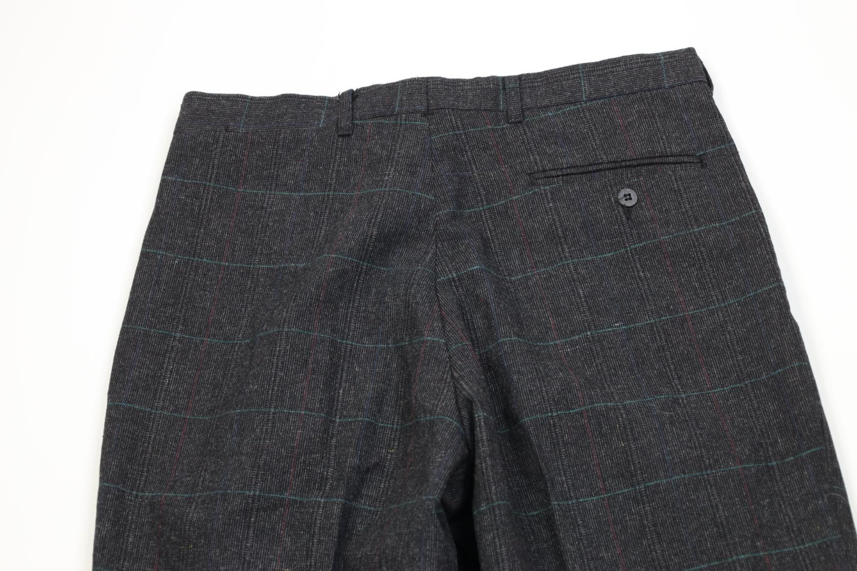 Vintage Vintage 90s Streetwear Tweed Knit Chino Pants Trousers Plaid Size US 32 / EU 48 - 12 Thumbnail