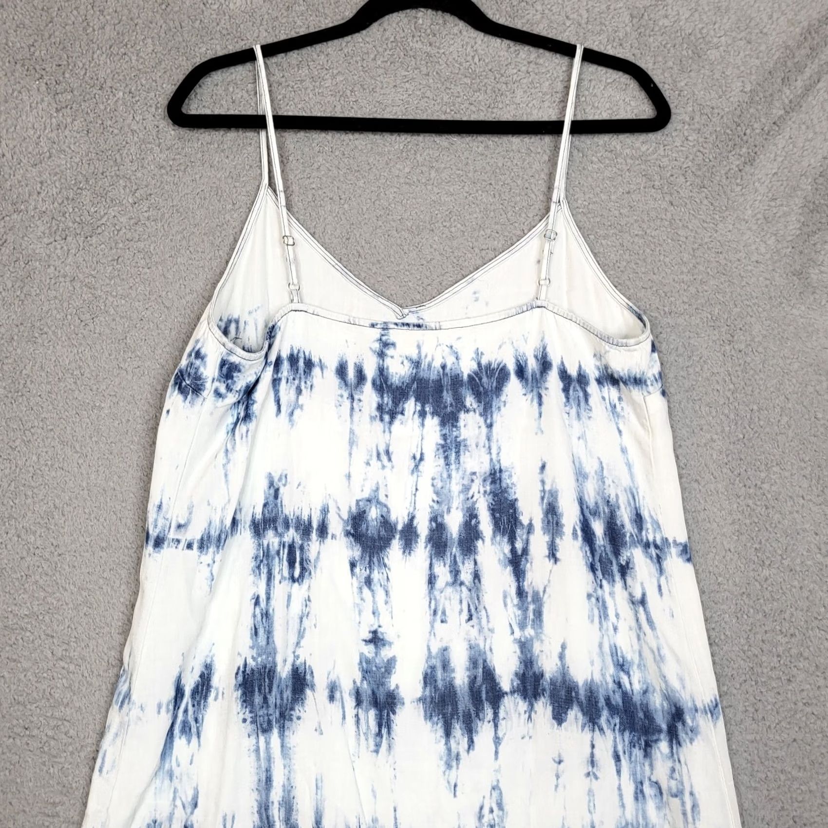Vintage JAK & RAE Womens bella blue Tie-dye V-neck Low-high Casual Dress M Size M / US 6-8 / IT 42-44 - 3 Thumbnail