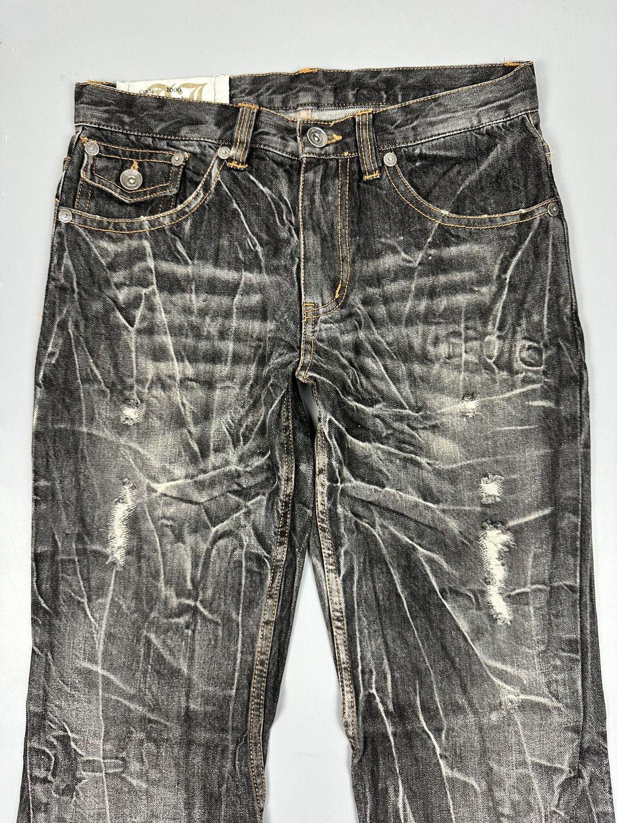 Artful Dodger 🔥Rare🔥Vintage Antful Jeans Whiskered Flared Denim Size US 32 / EU 48 - 8 Thumbnail