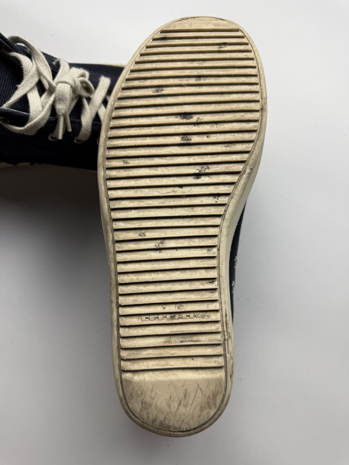 Rick Owens Drkshdw Rick Owens Drkshdw Logo Navy Ramones Low Size US 10 / EU 43 - 8 Thumbnail