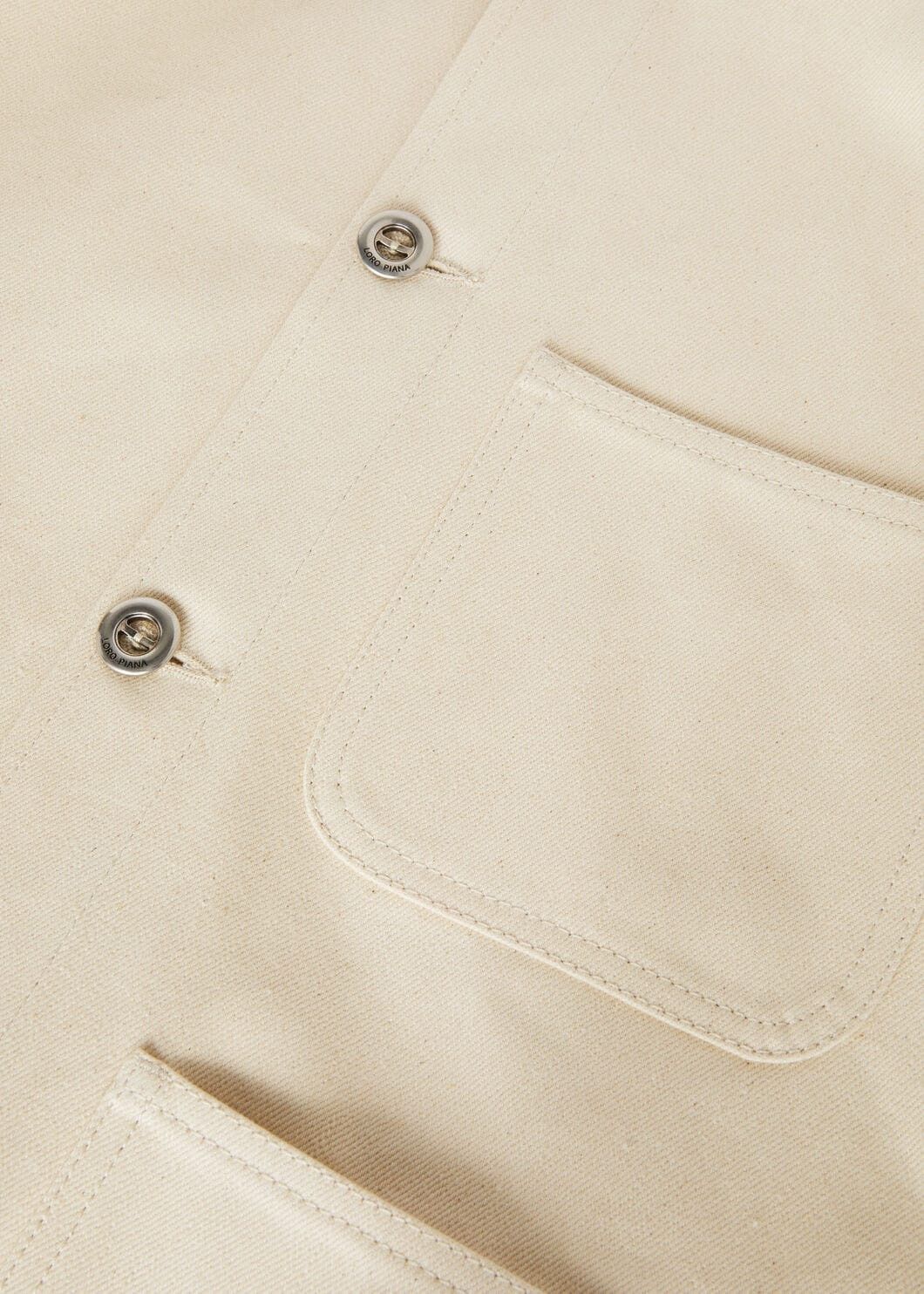 Loro Piana o1srvl11e0825 FAO4199 Carolyn Jacket in Beige Size L / US 10 / IT 46 - 7 Thumbnail
