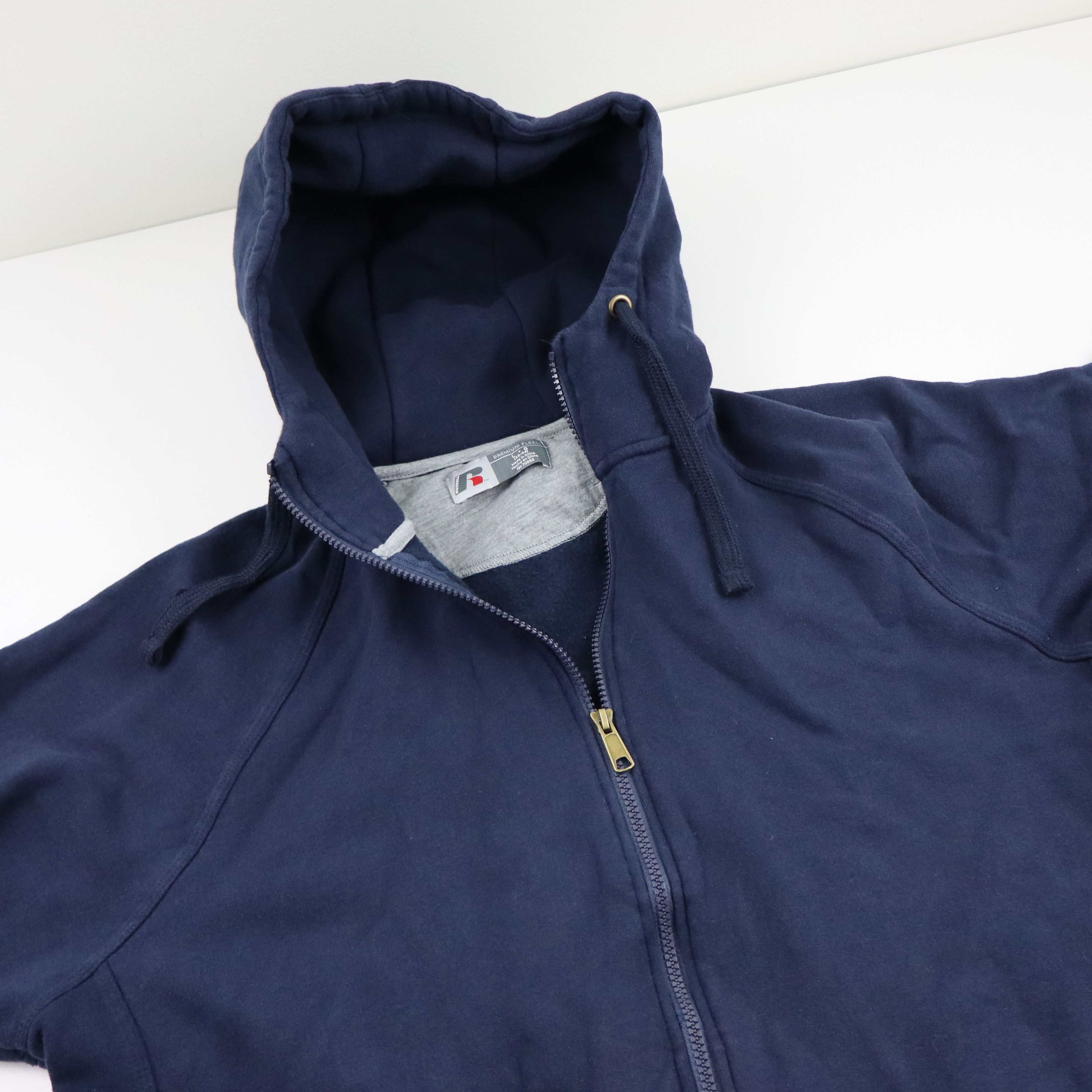 Russell Athletic × Vintage Russell Baggy Grunge Faded Fleece Zip Hoodie Mens Large Y2K Size US L / EU 52-54 / 3 - 4 Thumbnail