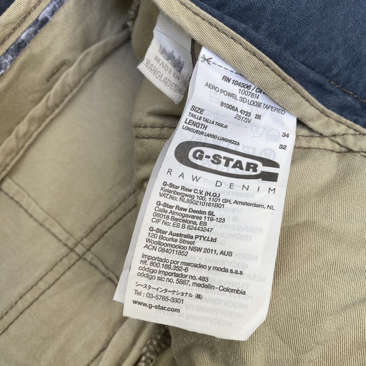 G-Star G STAR RAW DENIM JAPANESE MULTI POCKET KHAKI PANTS Size US 34 / EU 50 - 8 Thumbnail
