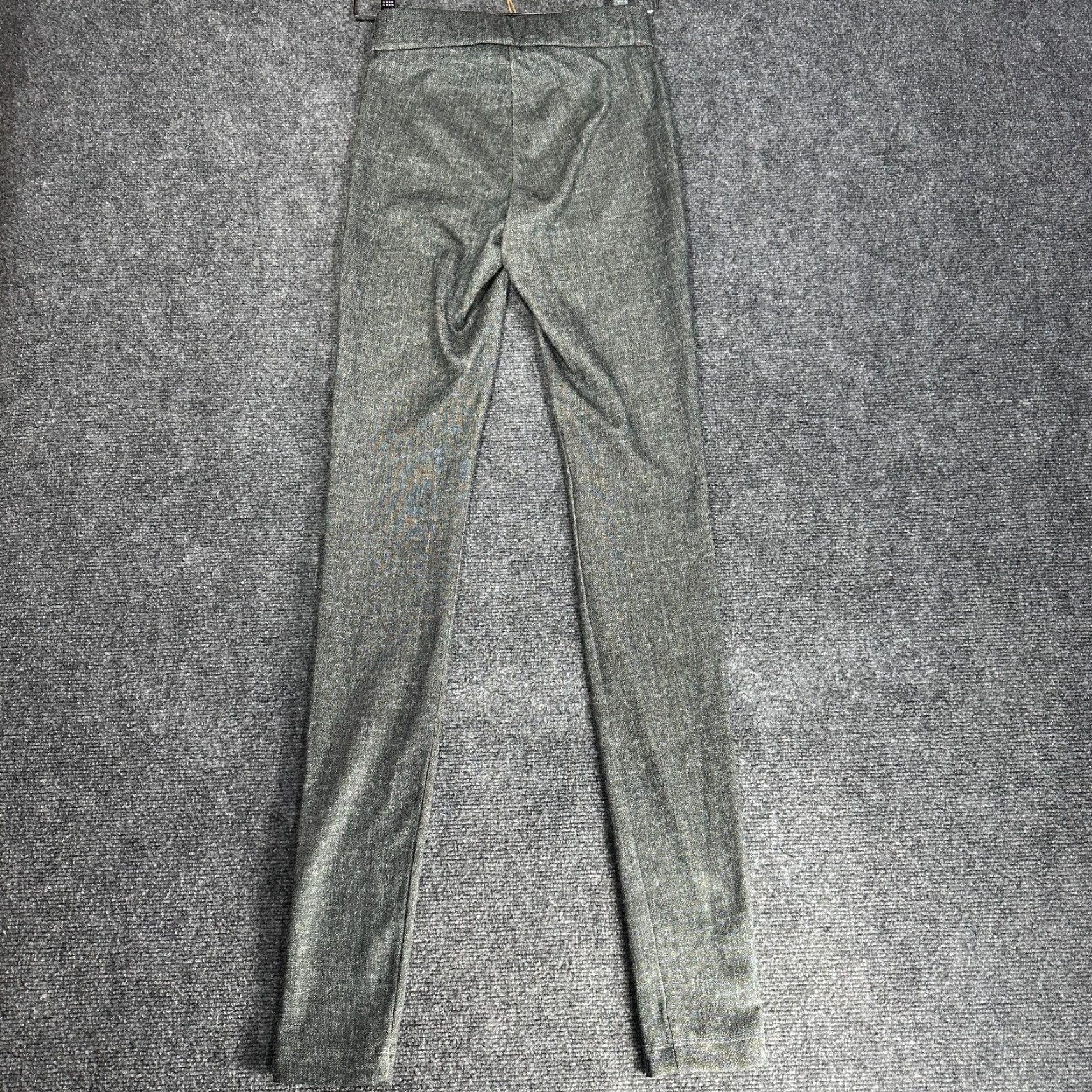 Alice + Olivia Alice + Olivia Pants Womens 2 Gray Cotton Blend Zip Fly Tapered Leg Size 26" / US 2 / IT 38 - 6 Thumbnail