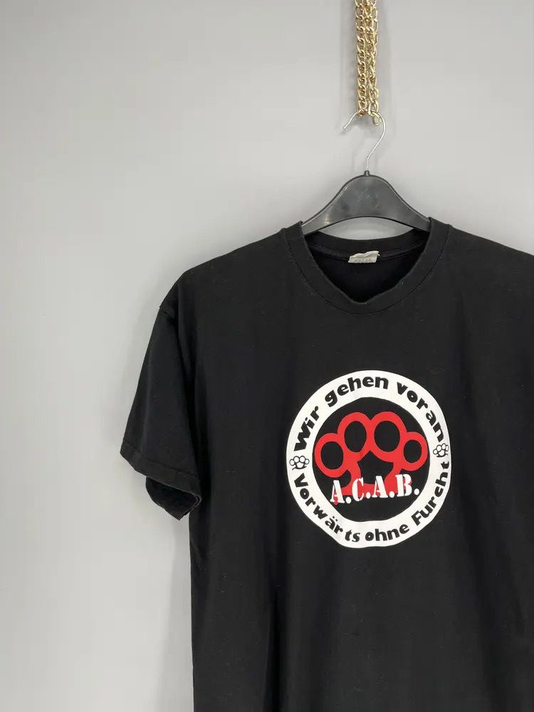 Band Tees Mens Vintage Y2K T Shirt ACAB A.C.A.B. Size M Size US L / EU 52-54 / 3 - 4 Thumbnail