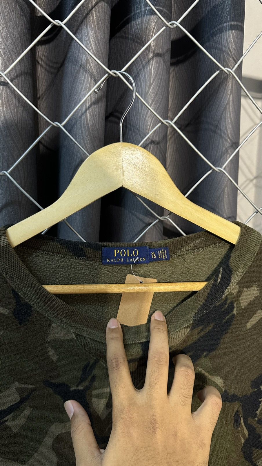 Polo Ralph Lauren Polo Ralph Lauren Camo Crewneck Sweatshirt Camouflage Size US XL / EU 56 / 4 - 5 Thumbnail