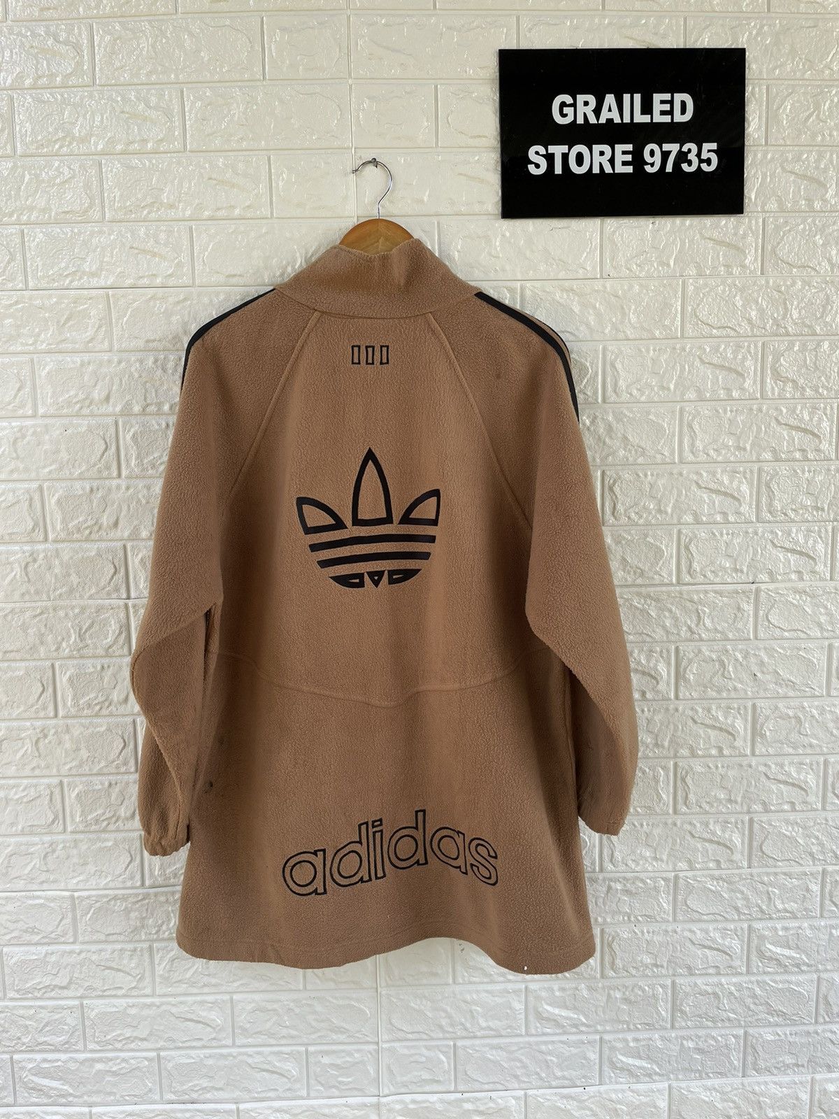 Adidas × Japanese Brand × Vintage Adidas Fleece Jacket Size US XL / EU 56 / 4 - 5 Thumbnail