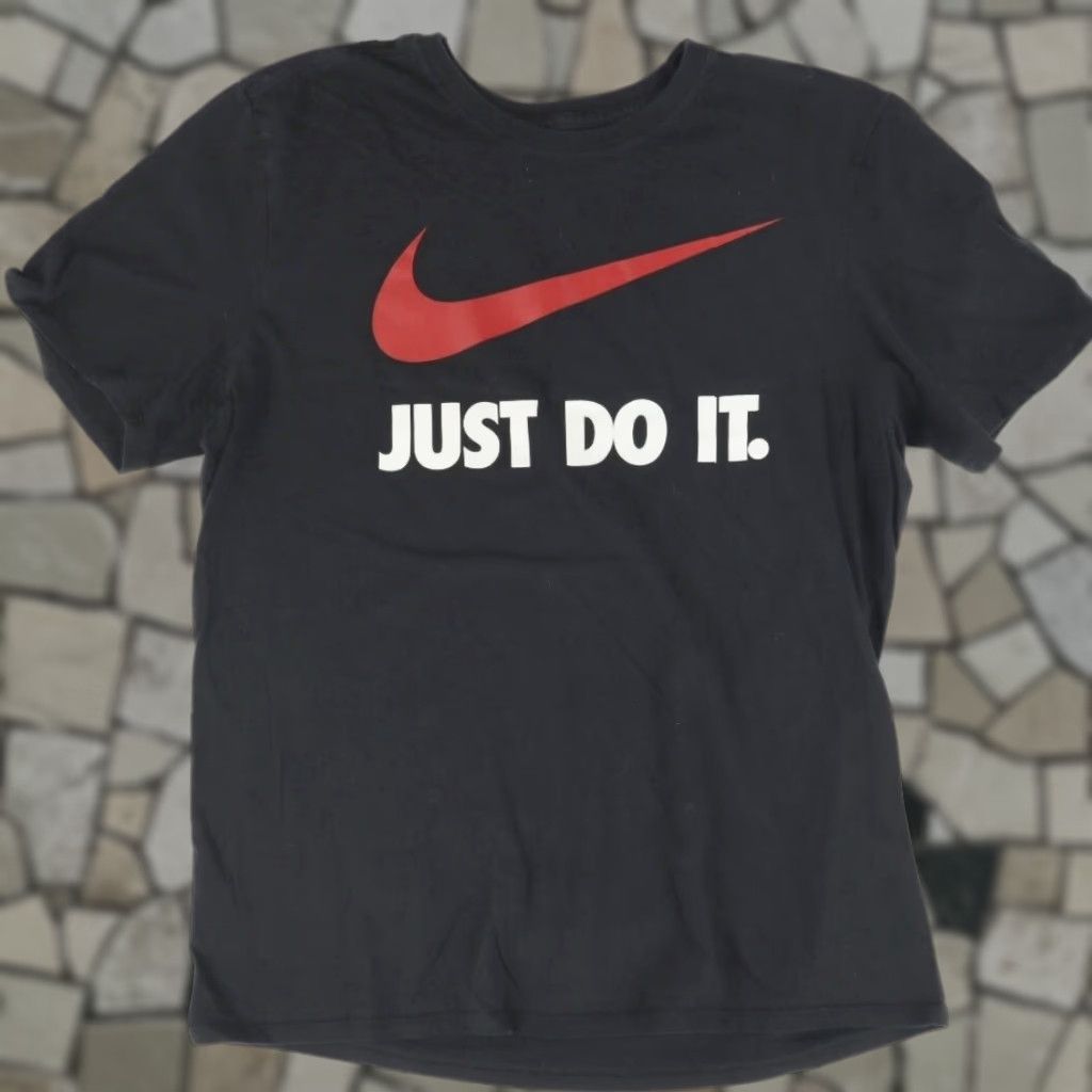 Nike Nike Just Do It Solid T-Shirt Black Men's L Shirt Size US L / EU 52-54 / 3 - 1 Thumbnail