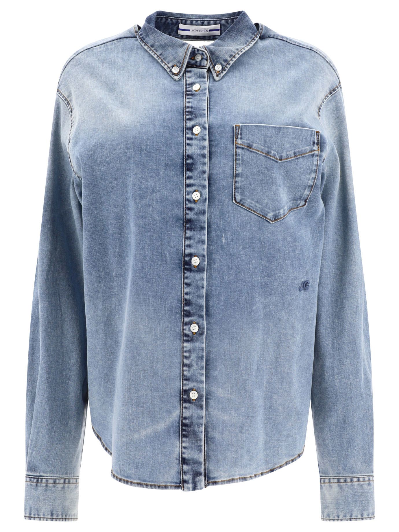 Jacob Cohen Jacob Cohen Shirt With Cut-Out IT 42 Women - USA Duties Paid Size M / US 6-8 / IT 42-44 - 1 Thumbnail