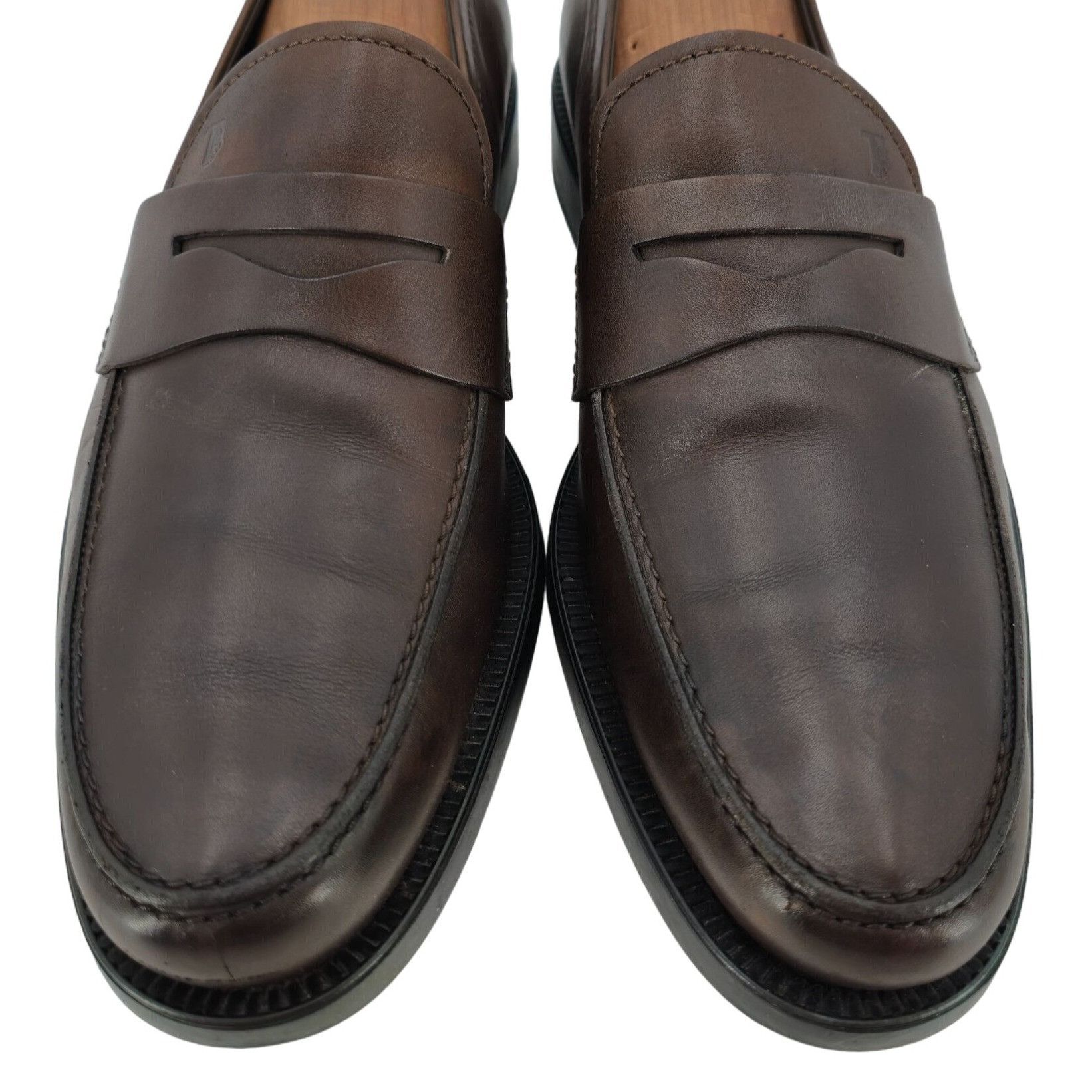 Tod's Tod's Italy Brown Leather Penny Loafers Mens 9 Dress Shoes Size US 9 / EU 42 - 12 Thumbnail