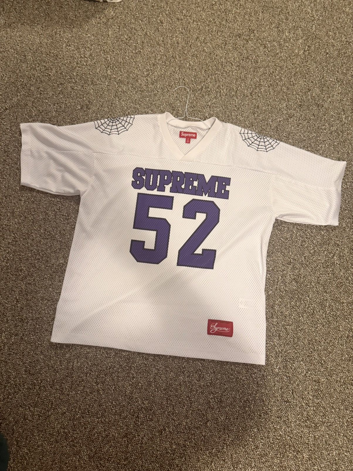 Streetwear × Supreme Supreme - spiderweb football jersey | Grailed