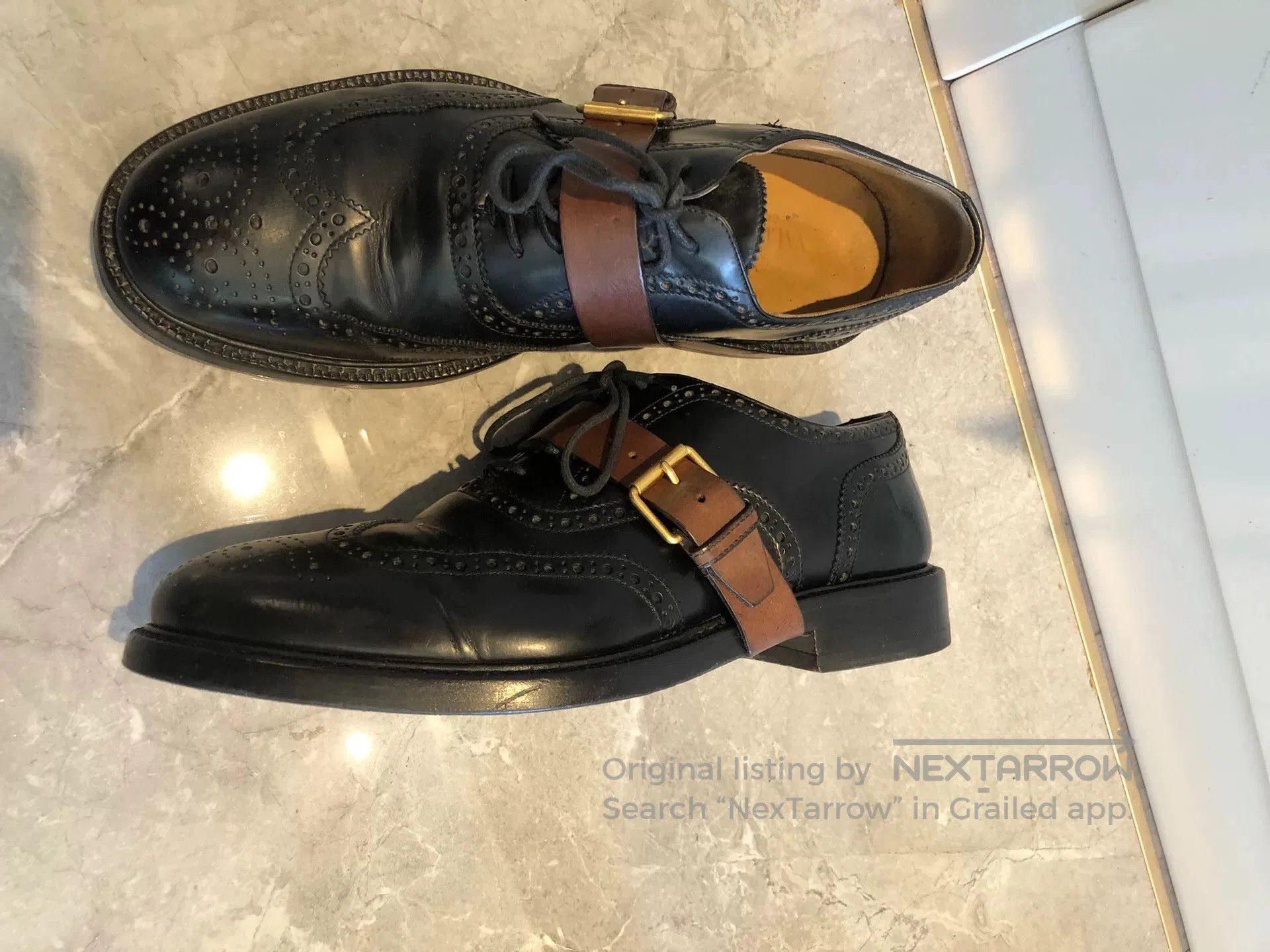 Valentino Valentino Men's Brogue Leather Shoes. Size US 9.5 / EU 42-43 - 9 Thumbnail