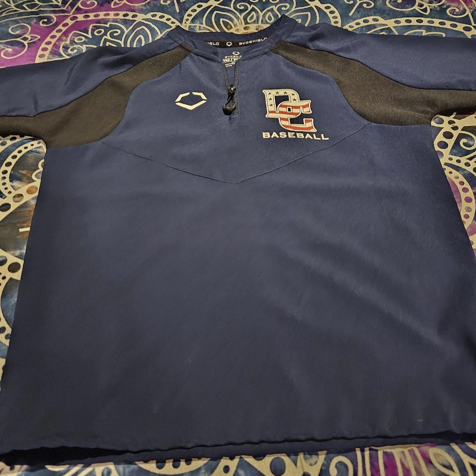 Designer EVOSHIELD DC Baseball Half Zip Navy Baseball Pullover Size US M / EU 48-50 / 2 - 6 Thumbnail