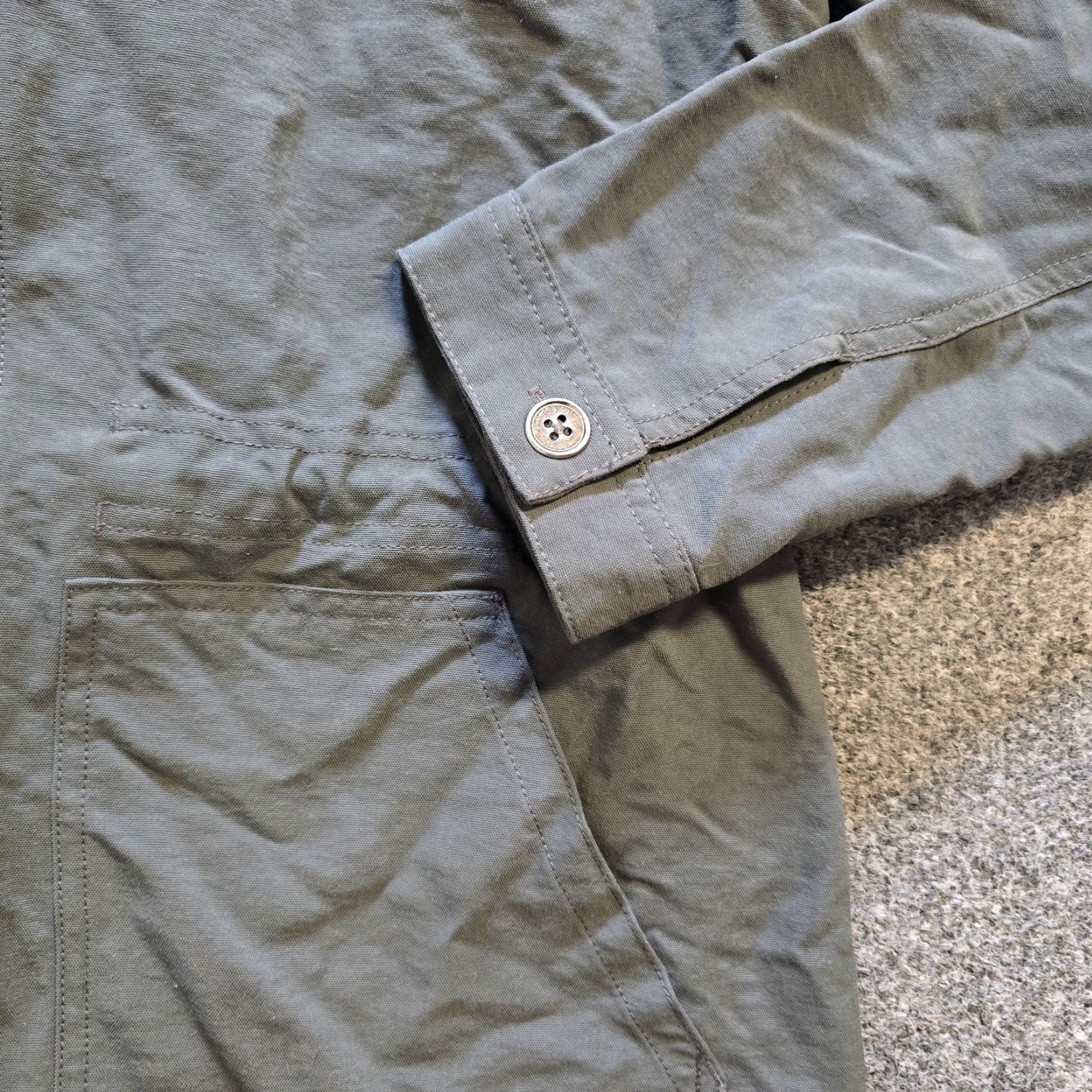 Vintage Columbia Jacket Women Size Medium Gray Waterproof Canvas Full Zip Outdoor Casual Size M / US 6-8 / IT 42-44 - 3 Thumbnail
