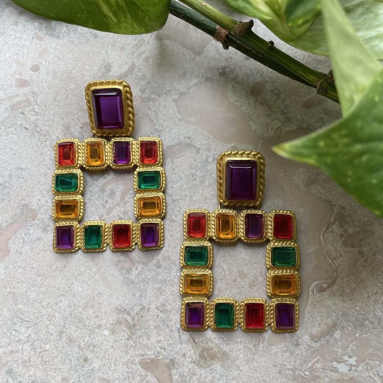 Vintage Vintage Deco Earrings Size ONE SIZE - 2 Thumbnail