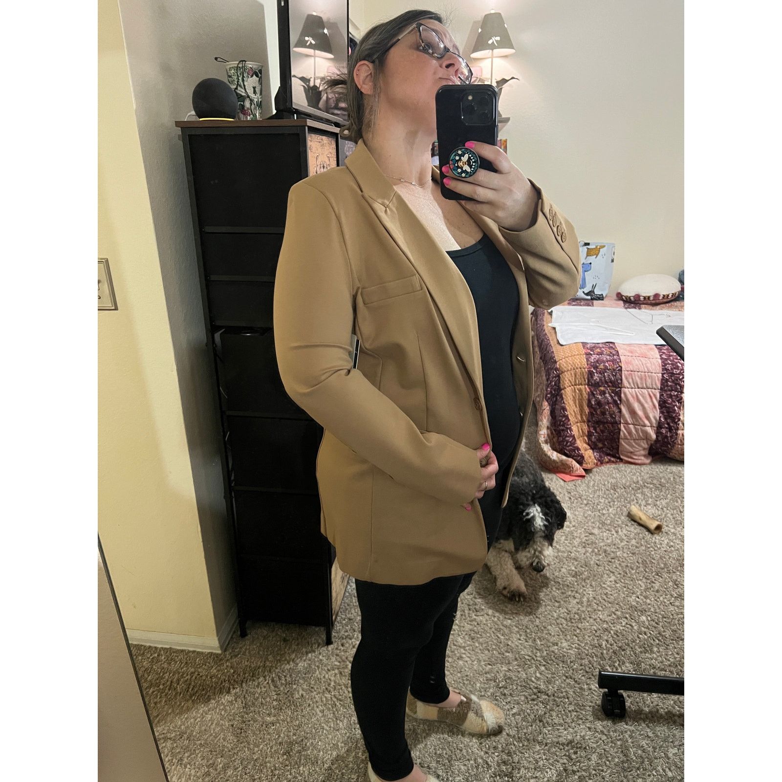 Other Alexis Oversized Button Cuff 2 Pocket Long Sleeve Blazer Size M / US 6-8 / IT 42-44 - 18 Thumbnail