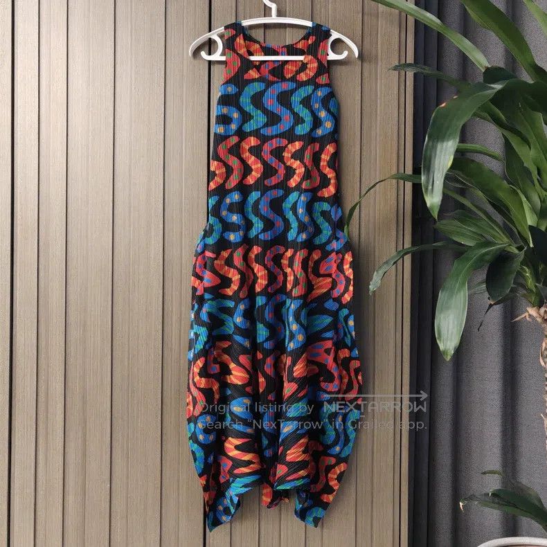 Issey Miyake Issey Miyake Color Block Dress Size L / US 10 / IT 46 - 1 Thumbnail