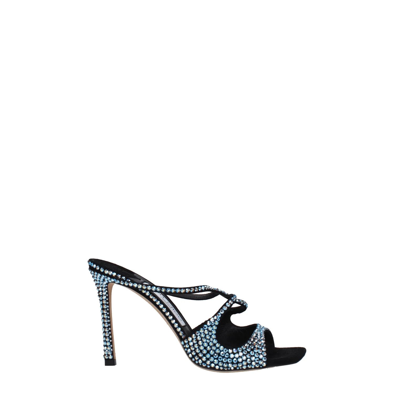 Jimmy Choo ob1o1e1124 Suede Sandals in Black Sky Size US 8 / IT 38 - 1 Thumbnail
