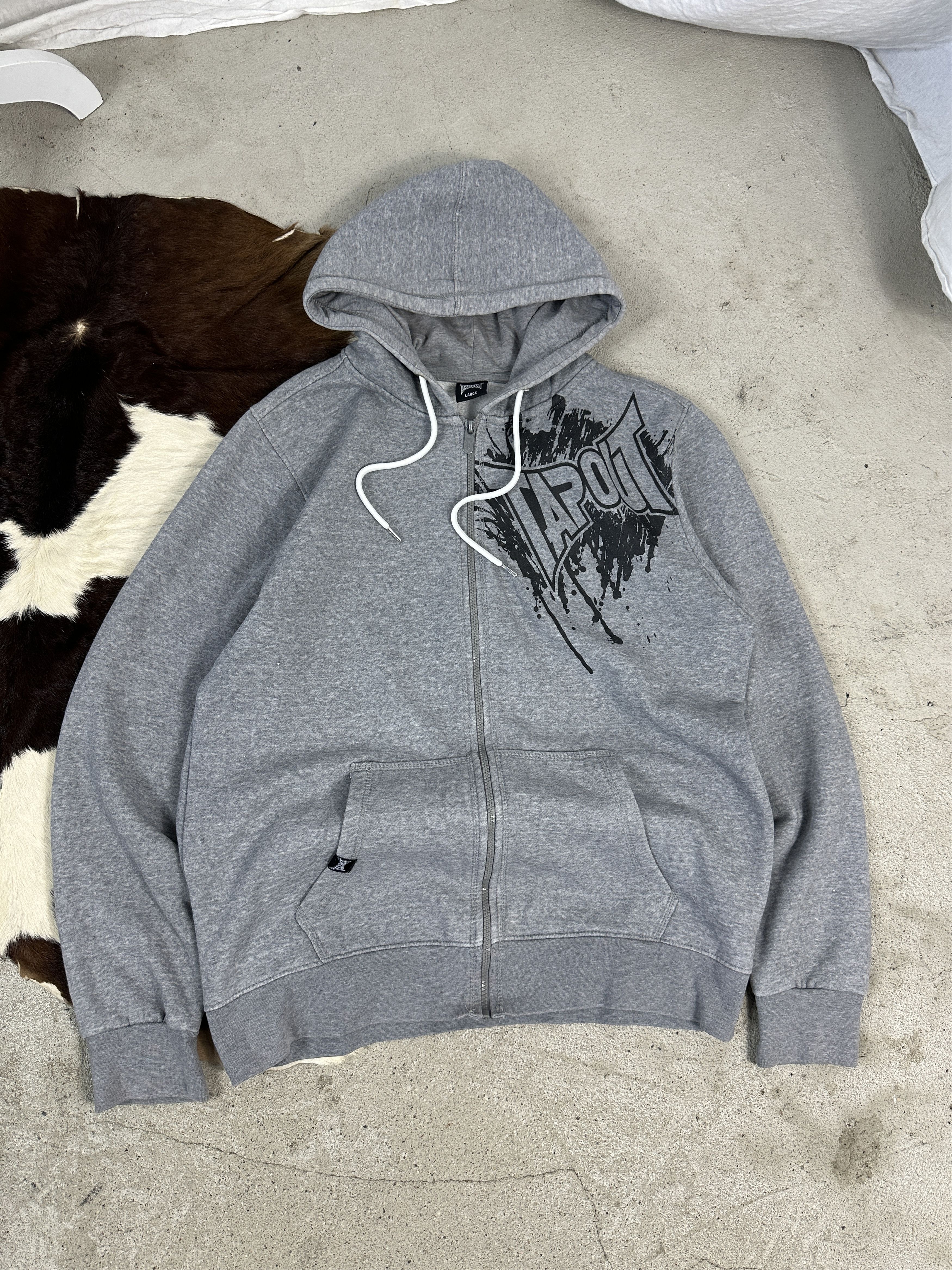 Tapout × Vintage Vintage Streetwear Sportswear 00s Tapout Zipped Hoodie Size US L / EU 52-54 / 3 - 1 Thumbnail
