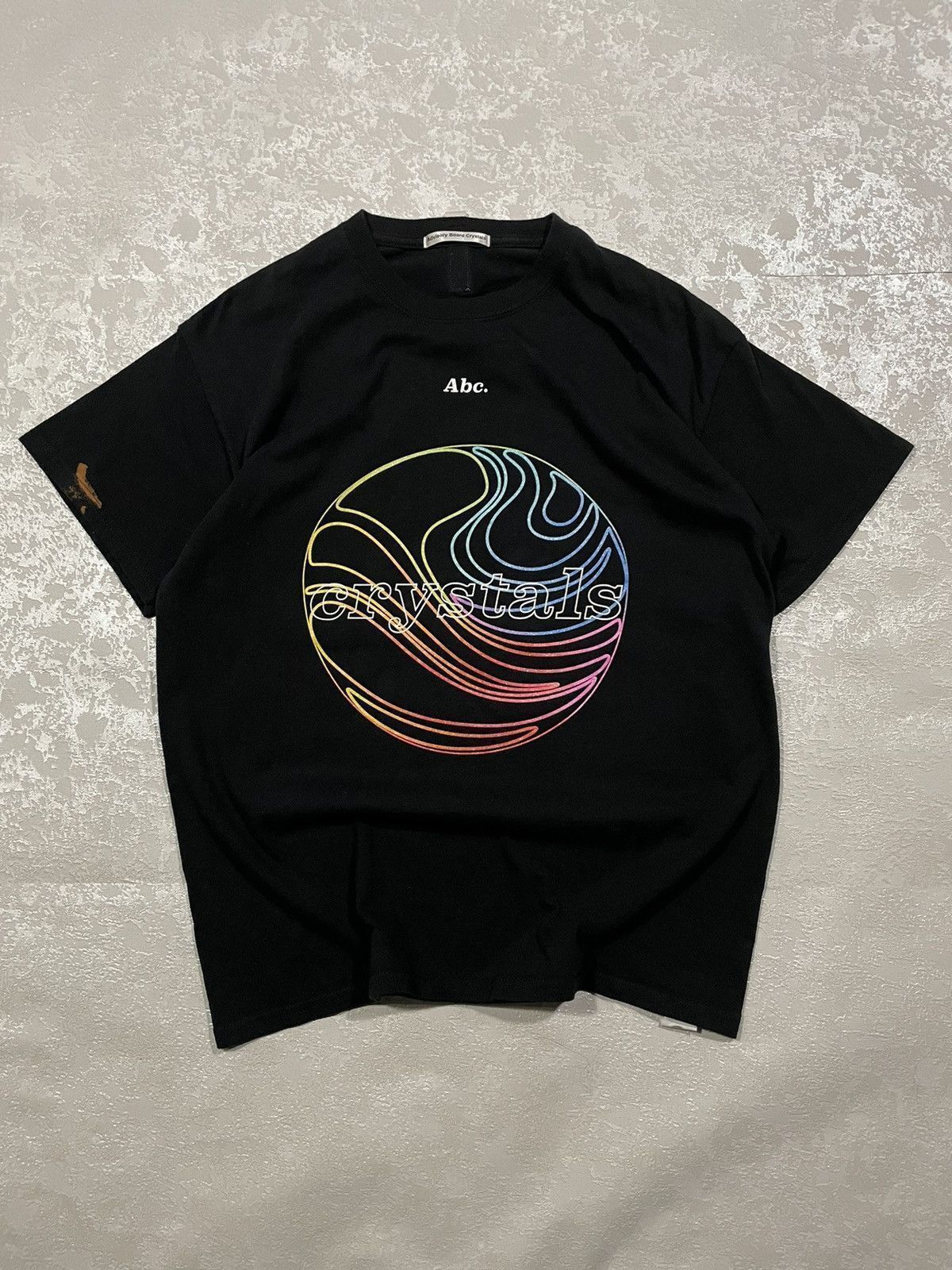 Advisory Board Crystals ABC Big Logo Multicolour Print Black T Shirt Size US L / EU 52-54 / 3 - 1 Thumbnail