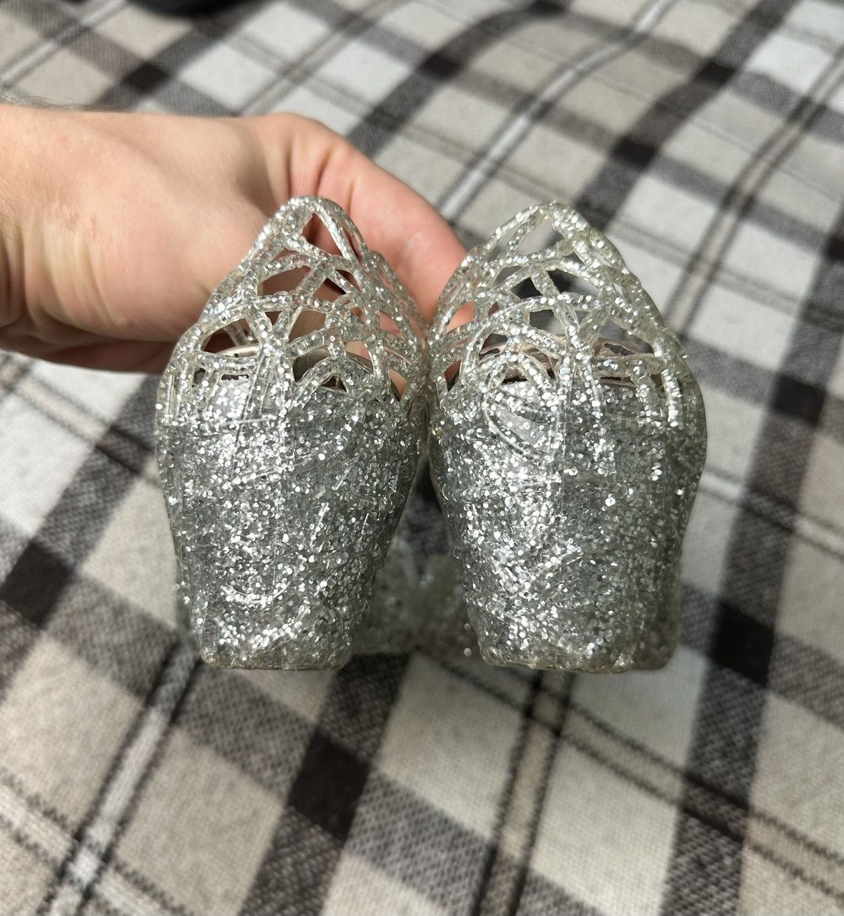 Melissa Vivienne Westwood x Melissa Jelly glitter 37 Eur/ 6 Us/4 Uk Size US 6 / IT 36 - 6 Thumbnail