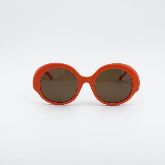 Loewe Loewe LW40135F 42E Sunglasses Orange Round Frame, Brown Size ONE SIZE - 3 Thumbnail