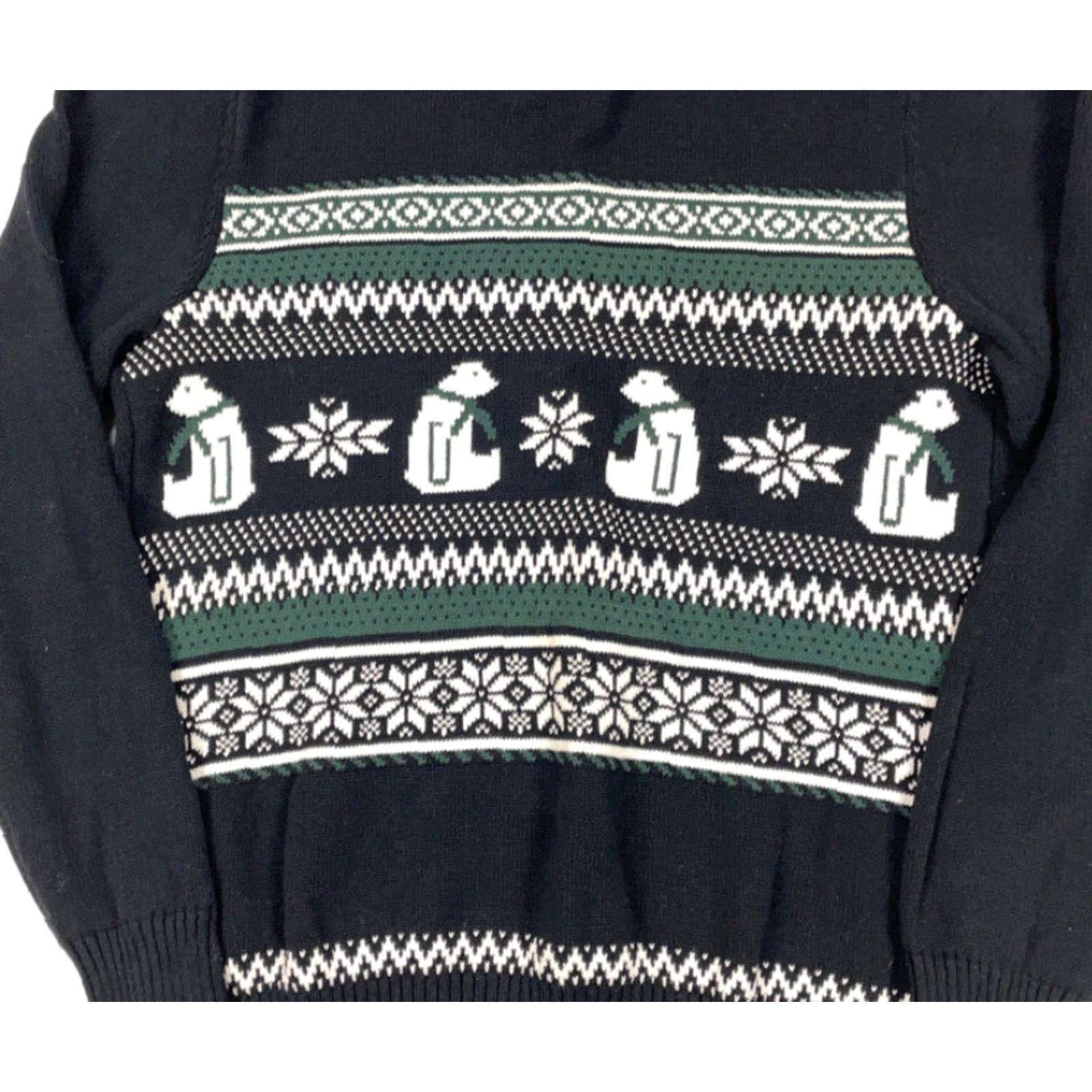 Dockers VINTAGE DOCKERS Sweater Adult Large Black Polar Bear Snowflake Pullover Knit 90s Ski Pattern Mens Size US L / EU 52-54 / 3 - 3 Thumbnail