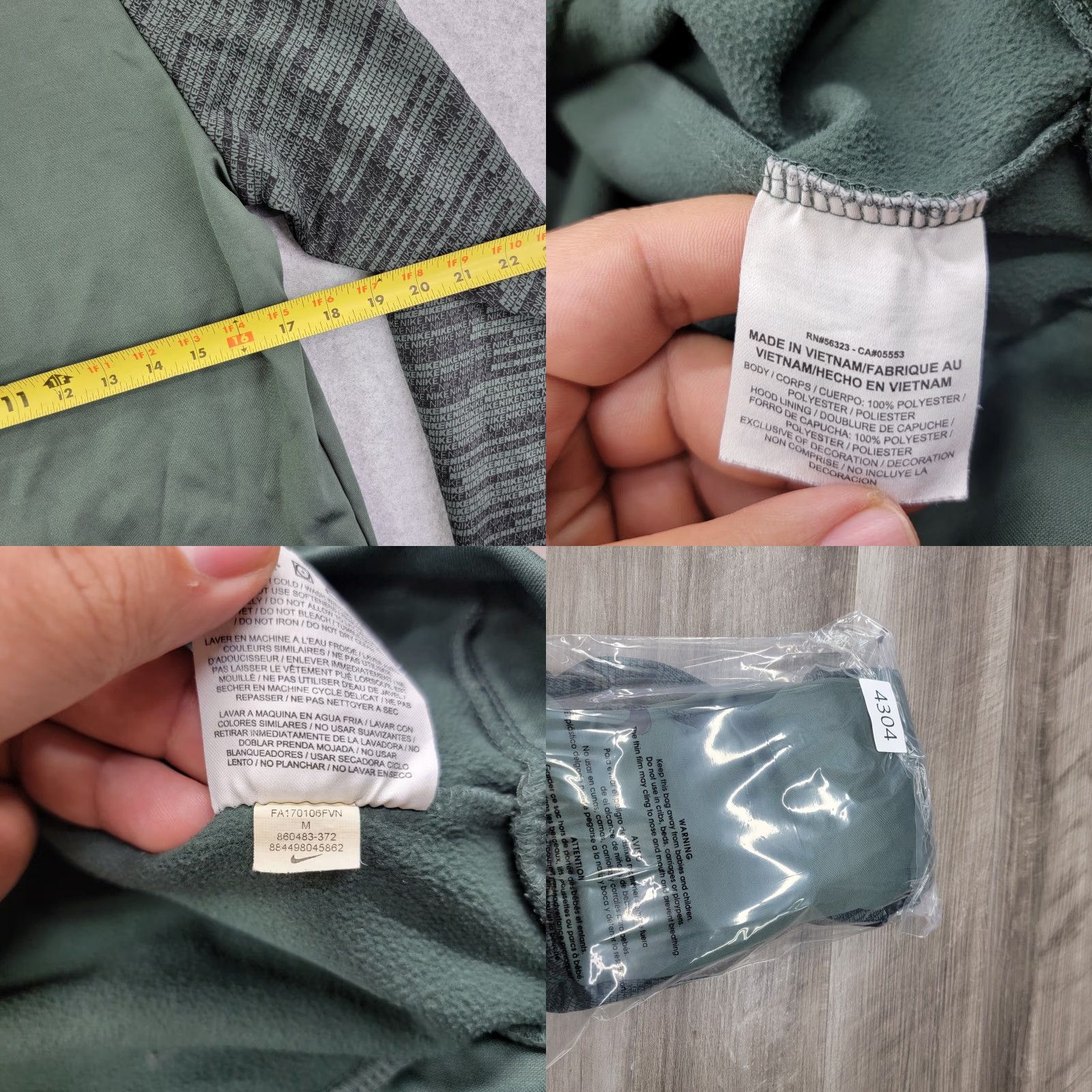 Nike Nike Thermal Dri-Fit Hoodie Sweatshirt Medium #860483 Spell Out on Sleeves Teen Nike Sportswear Pullover Fleece Gray Polyester Long Sleeve Regular Size US M / EU 48-50 / 2 - 8 Thumbnail