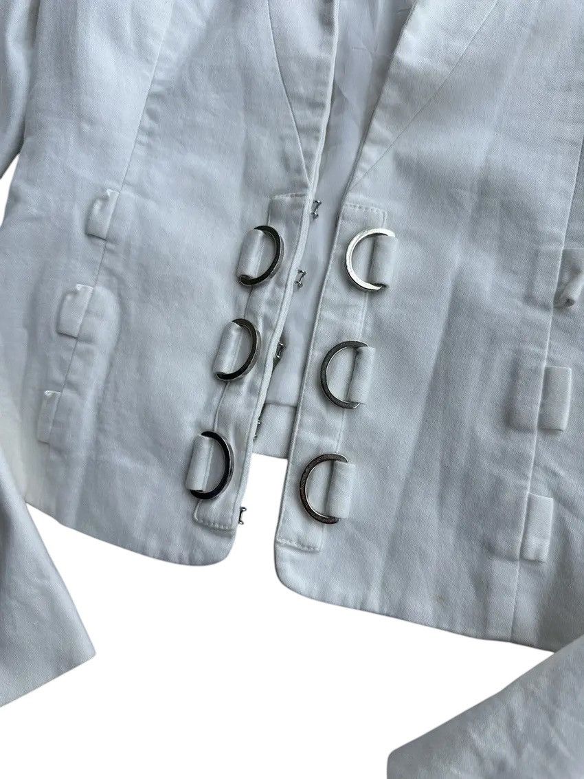 Versus Versace × Vintage Vintage Versus Versace Woman White Blazer Jacket Size S / US 4 / IT 40 - 8 Thumbnail