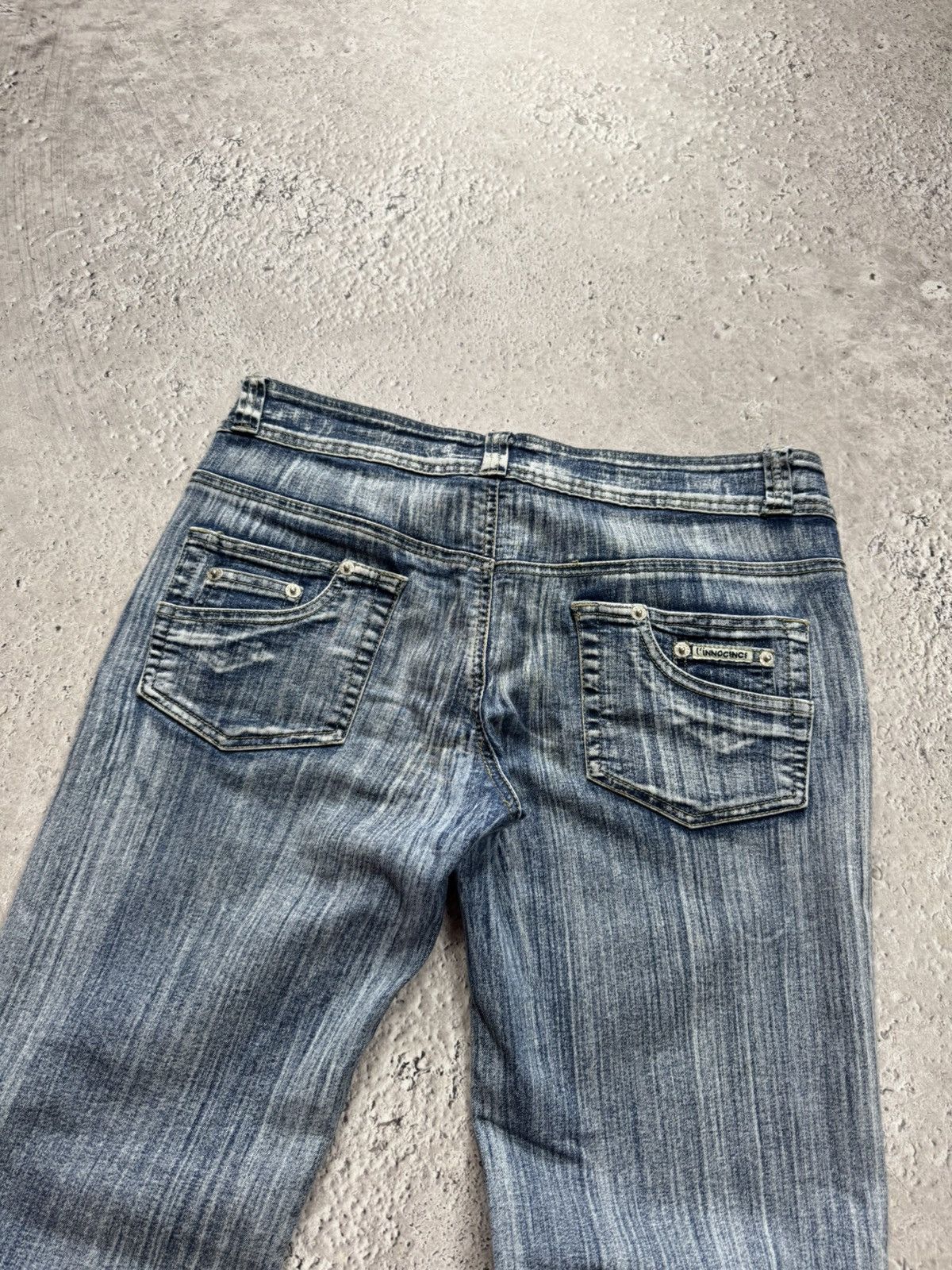 Other Vintage Flared Denim Jeans Women Bootcut Blue Y2K Low Rise Size 28" / US 6 / IT 42 - 16 Thumbnail