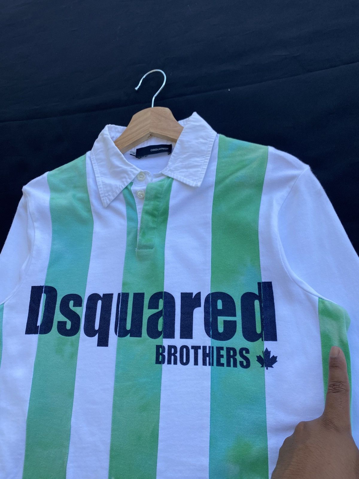 Dsquared2 Rare Dsquared Stripes Longsleeve Polo Shirt Size US S / EU 44-46 / 1 - 13 Thumbnail