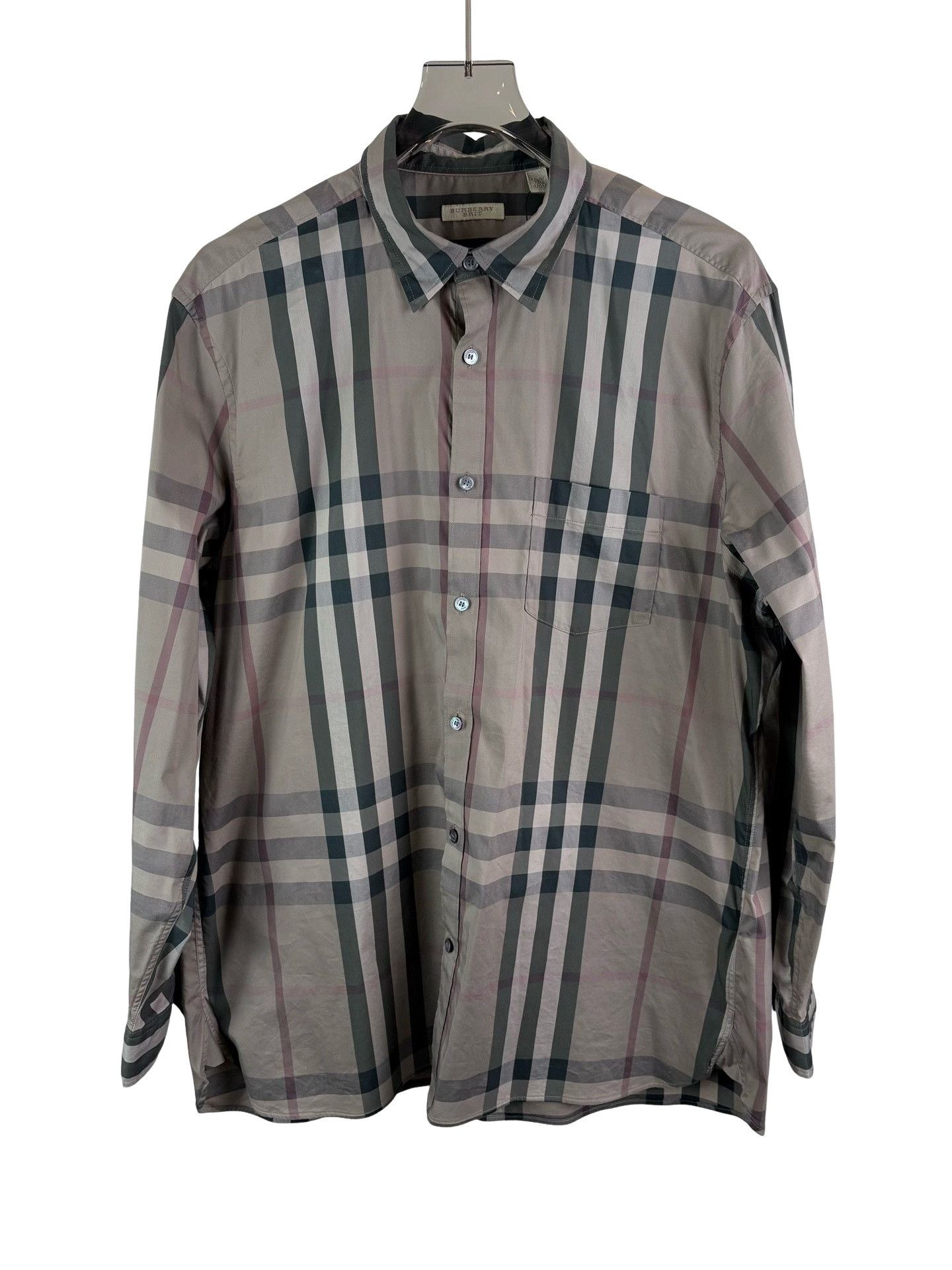 Burberry Burberry Check Long Sleeve Shirt XXL Size US XXL / EU 58 / 5 - 1 Thumbnail