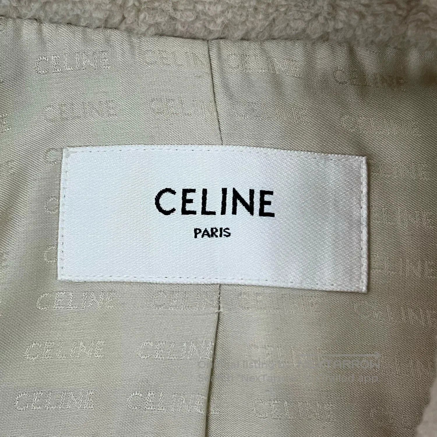 Celine Celine 2024 FW Gold Buckle Lamb Wool Coat. Size M / US 6-8 / IT 42-44 - 4 Thumbnail