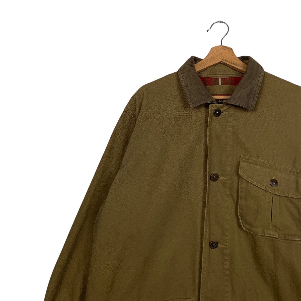 Timberland ☀️Vintage Timberland leather collar button jacket Size US M / EU 48-50 / 2 - 8 Thumbnail