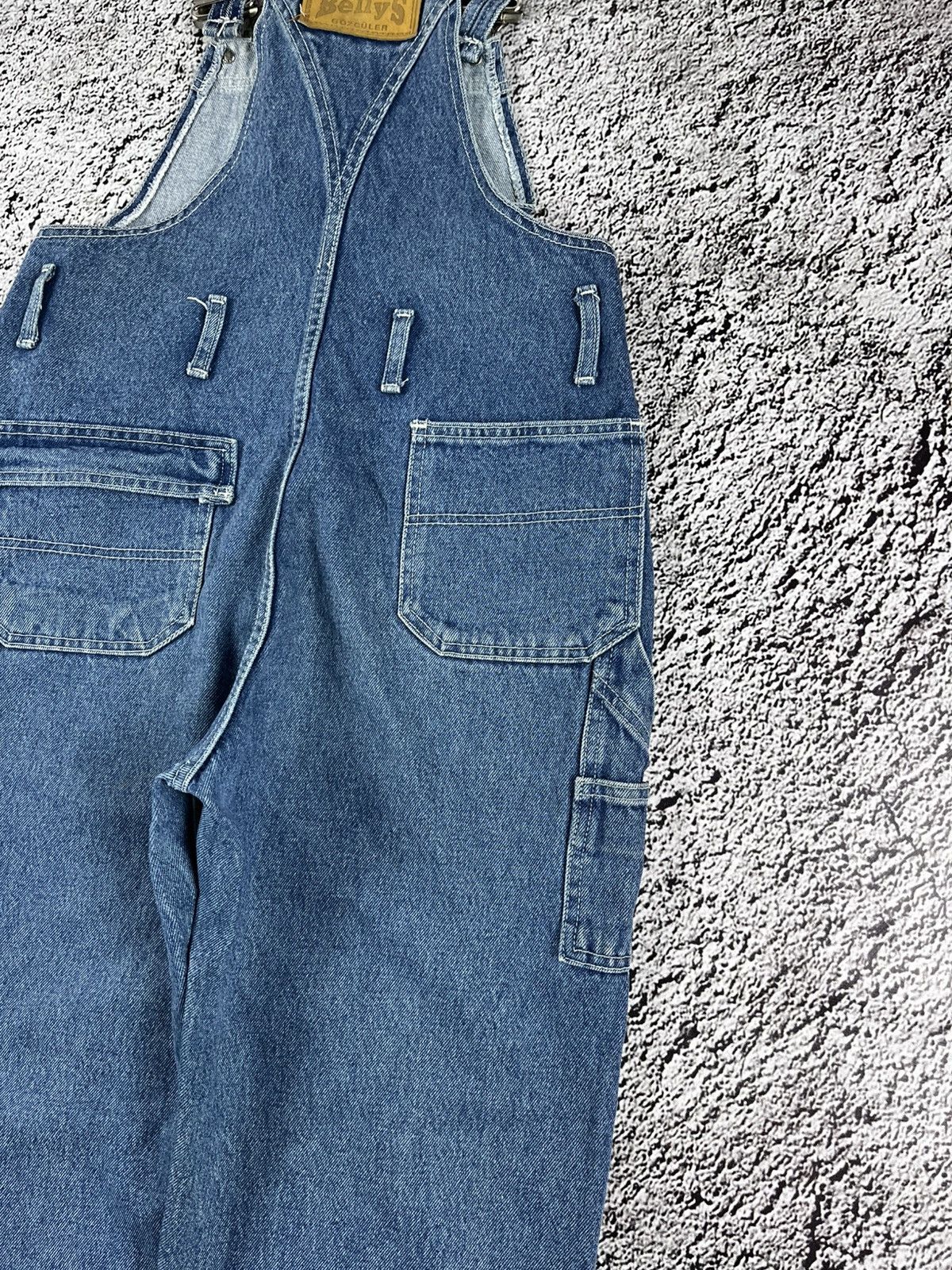 Vintage Vintage 90s Bellys denim bib overall workwear style size 31 Size 31" - 5 Thumbnail