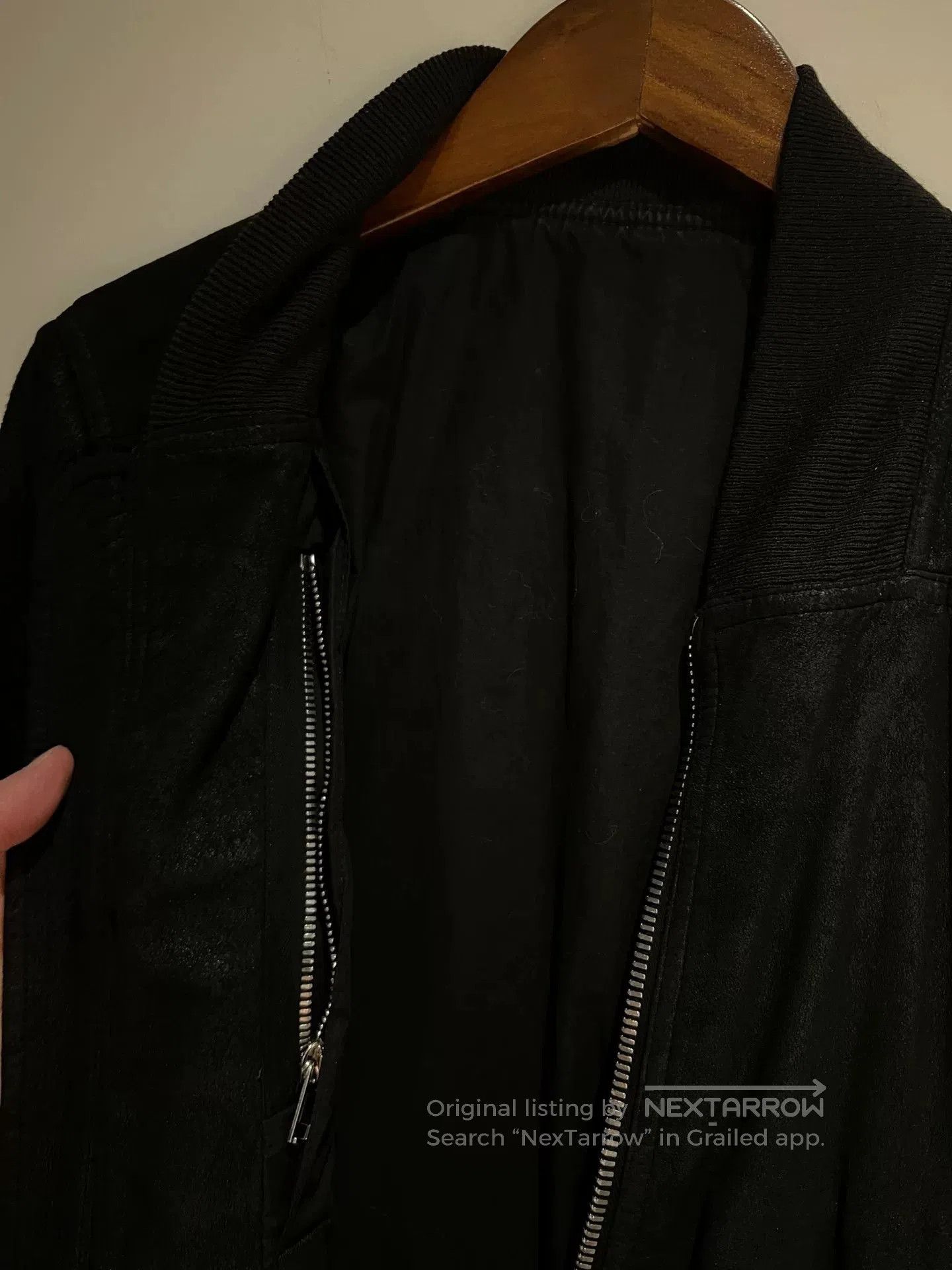 Rick Owens Rick Owens Suede Jacket in Black. Size US M / EU 48-50 / 2 - 6 Thumbnail