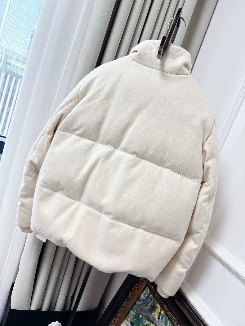 Loro Piana LORO PIANA White cashmere down jacket Size S / US 4 / IT 40 - 2 Thumbnail